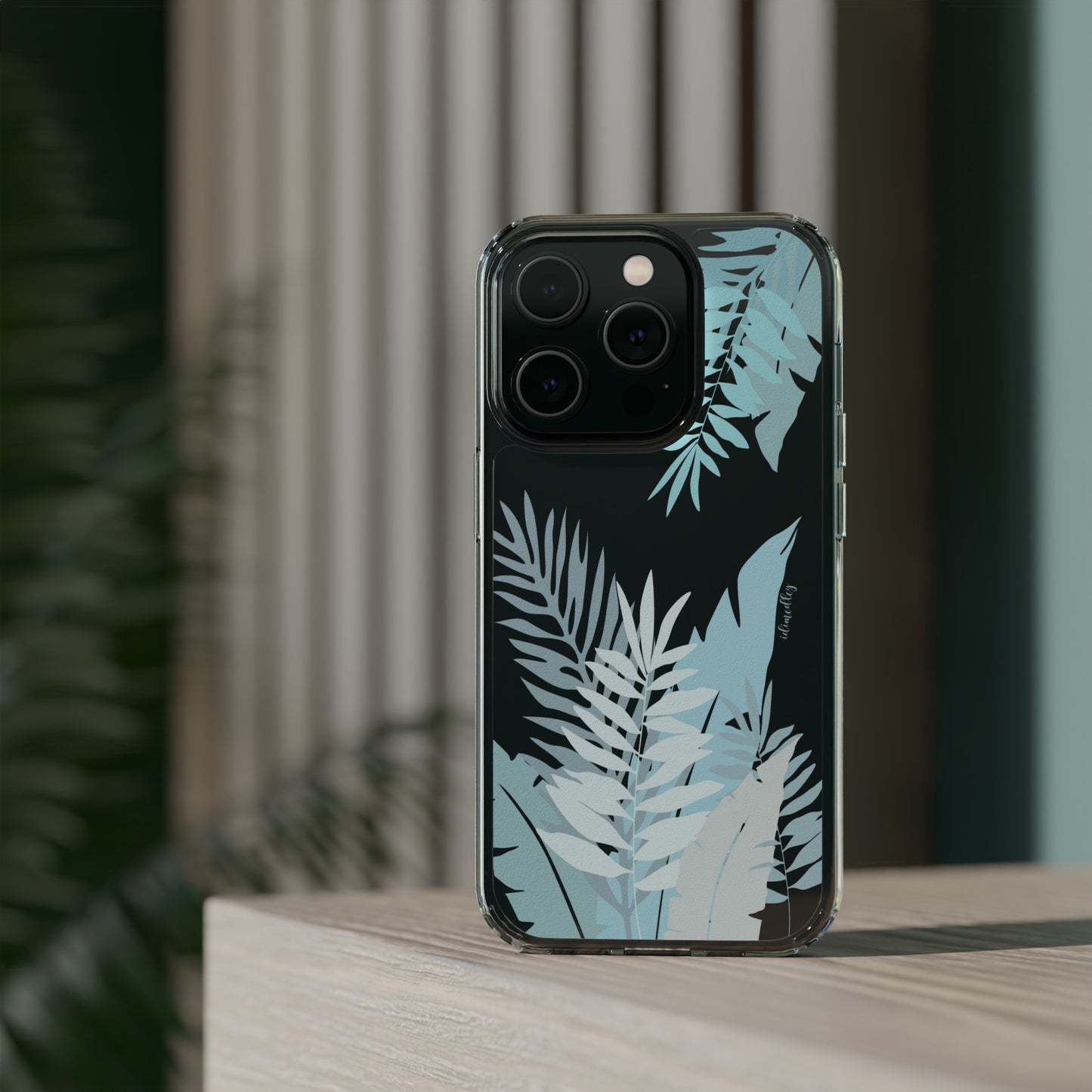 Whispering Leaves (Blue) CLEAR Case