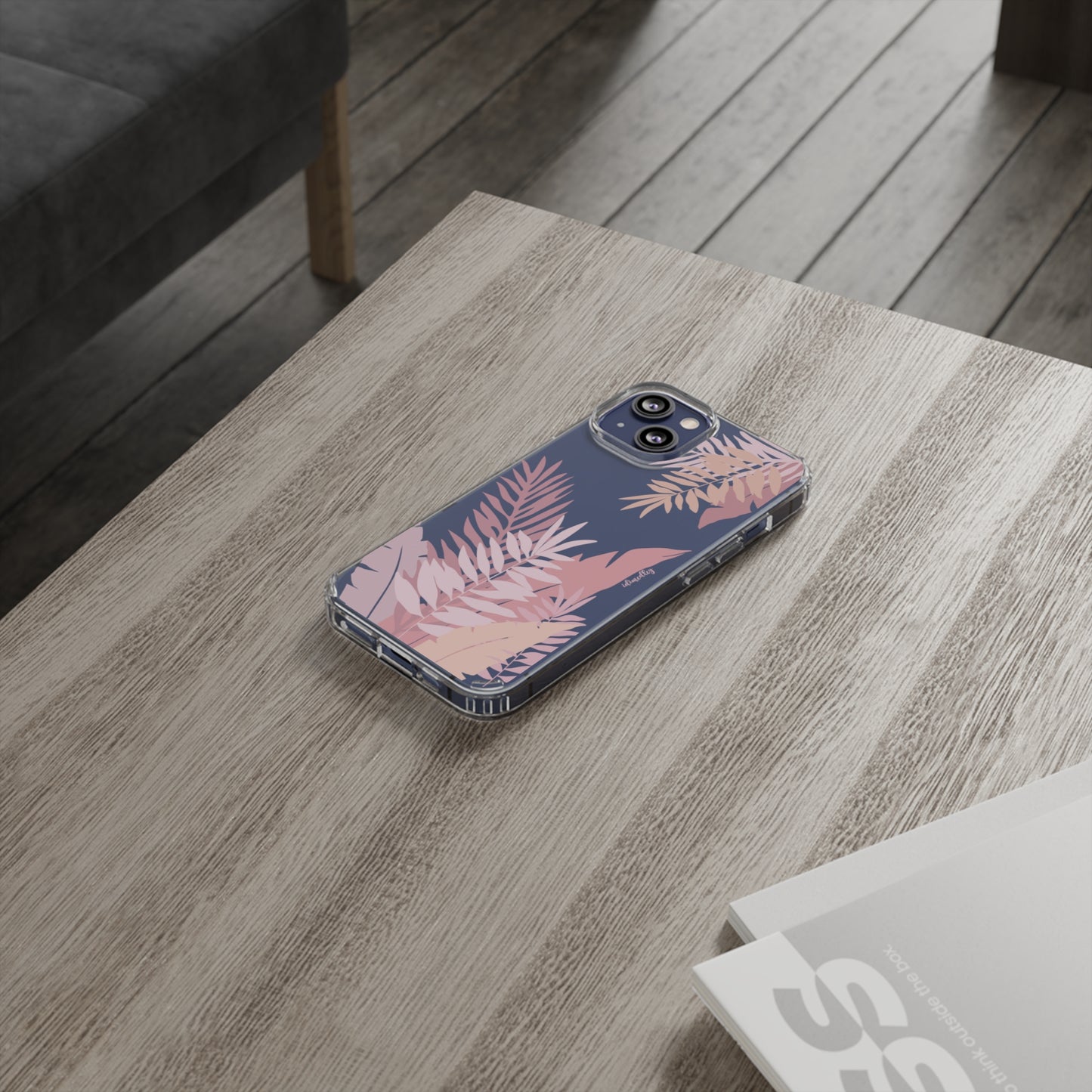 Whispering Leaves (Pink) CLEAR Case
