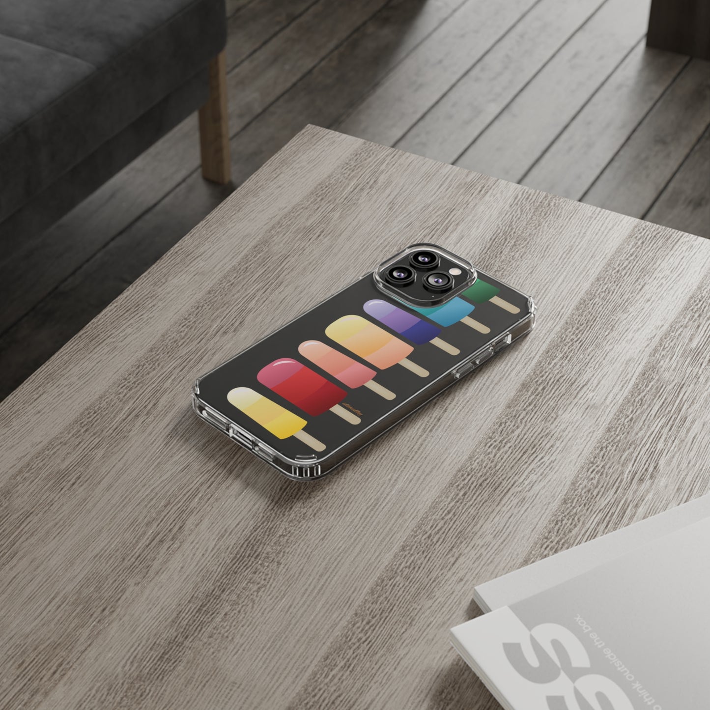 Rainbow Popsicles CLEAR Case