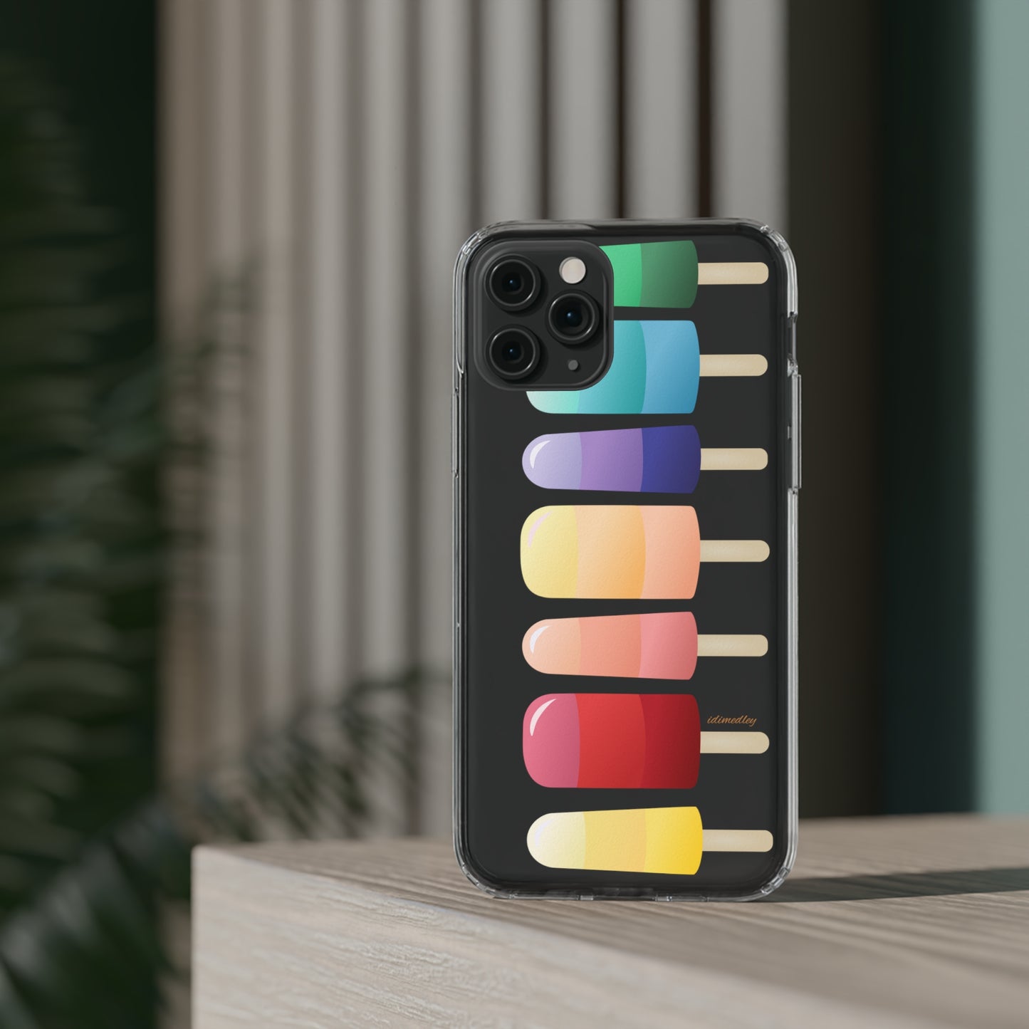 Rainbow Popsicles CLEAR Case