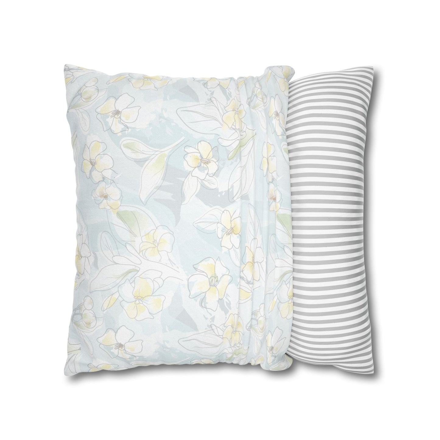 Canvas Throw Pillow Case- Puakenikeni Water Wash