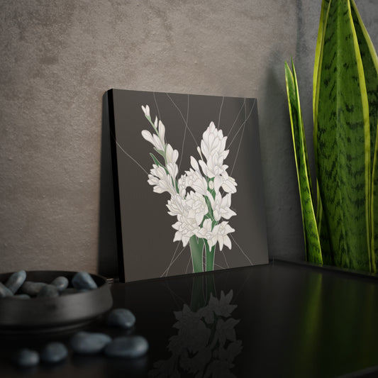 Canvas Photo Tile- Tuberose