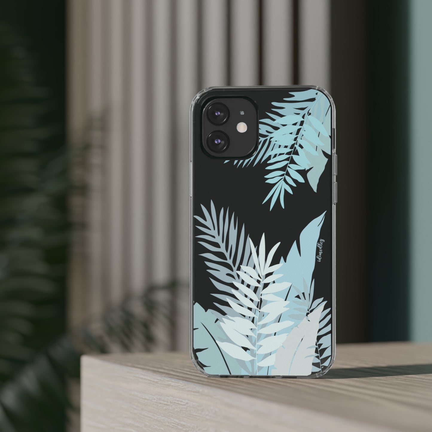 Whispering Leaves (Blue) CLEAR Case