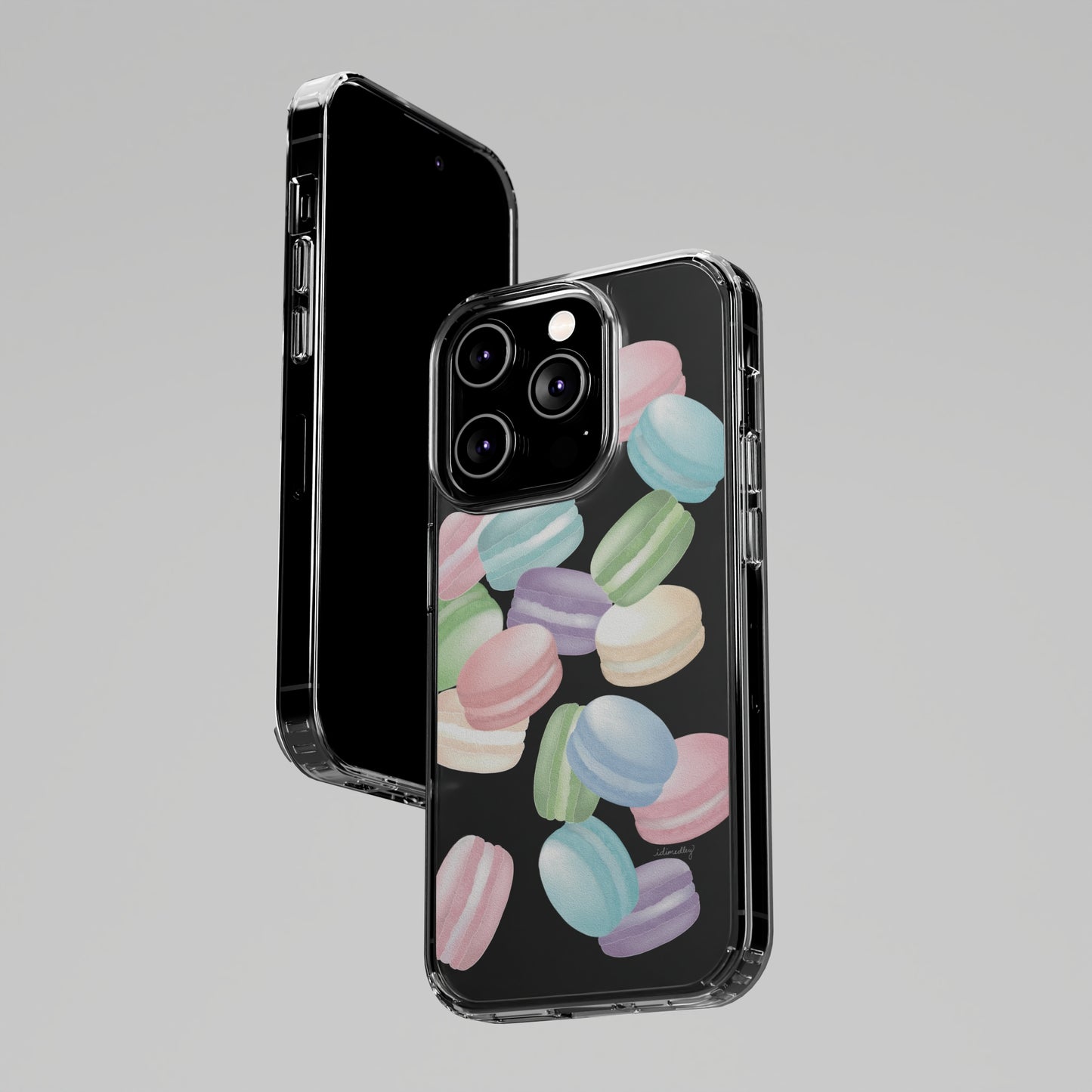 Macaron Rainbows CLEAR Case