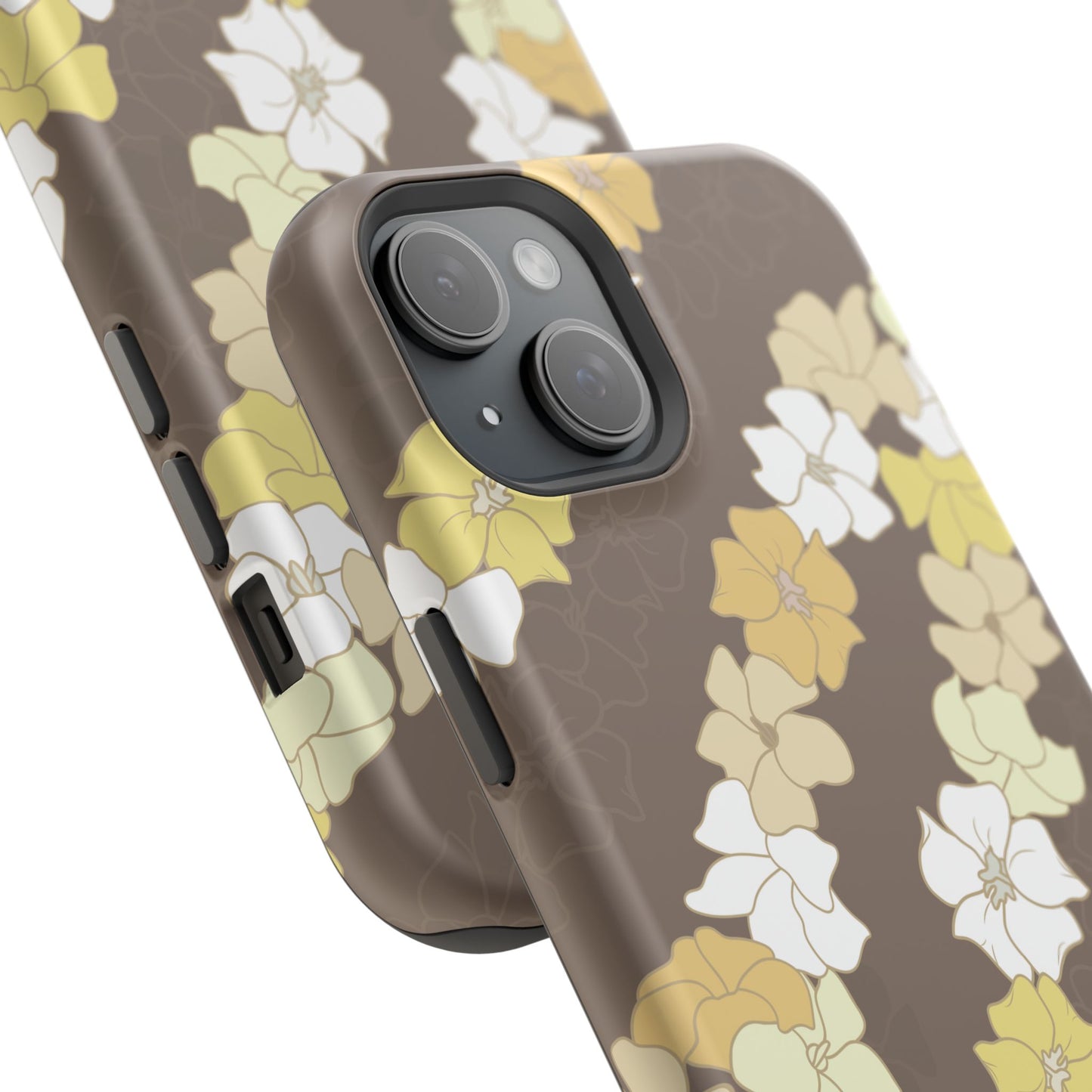 Puakenikeni En Face Flower Leis (Brown)