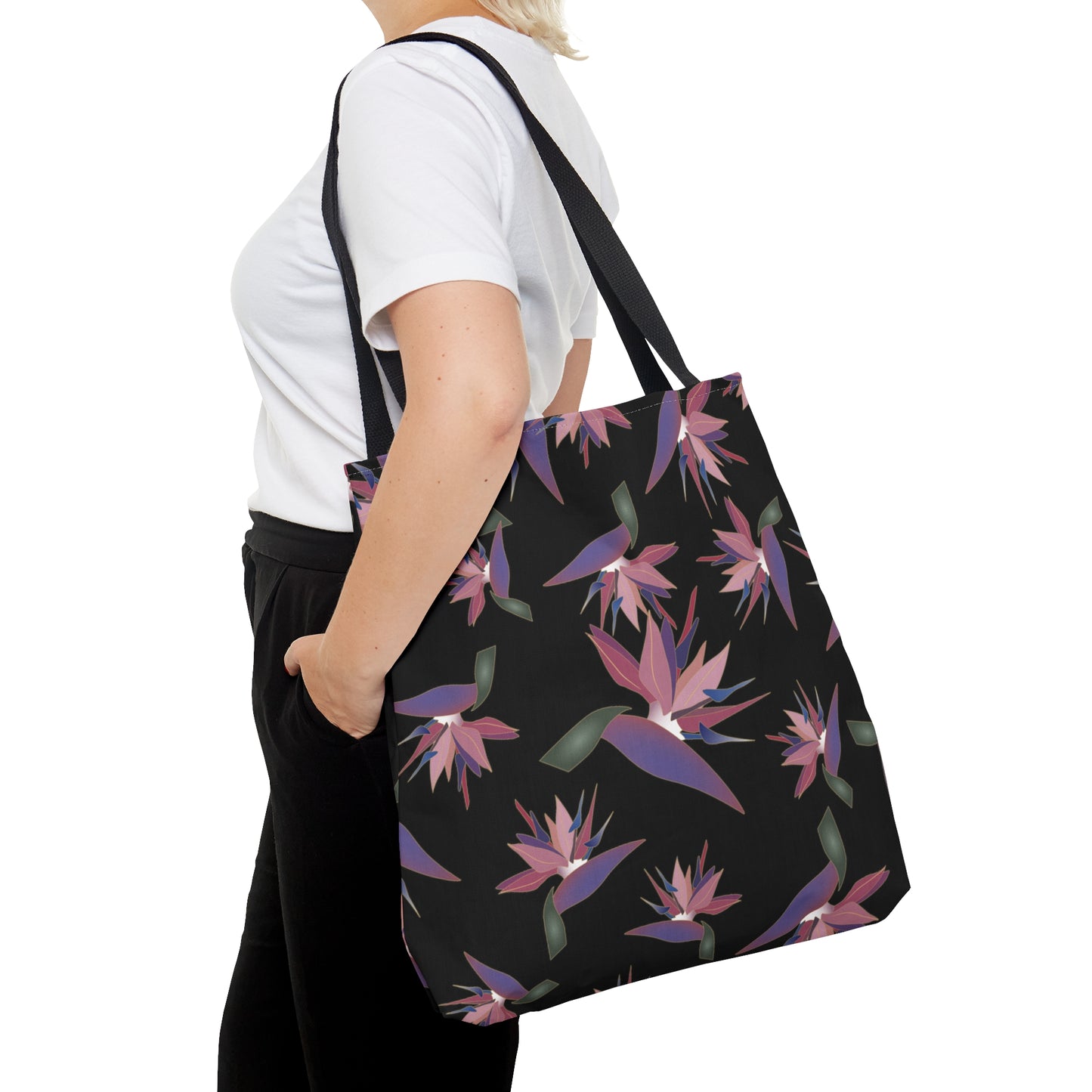 Tote bag- Bird of Paradise (Black)