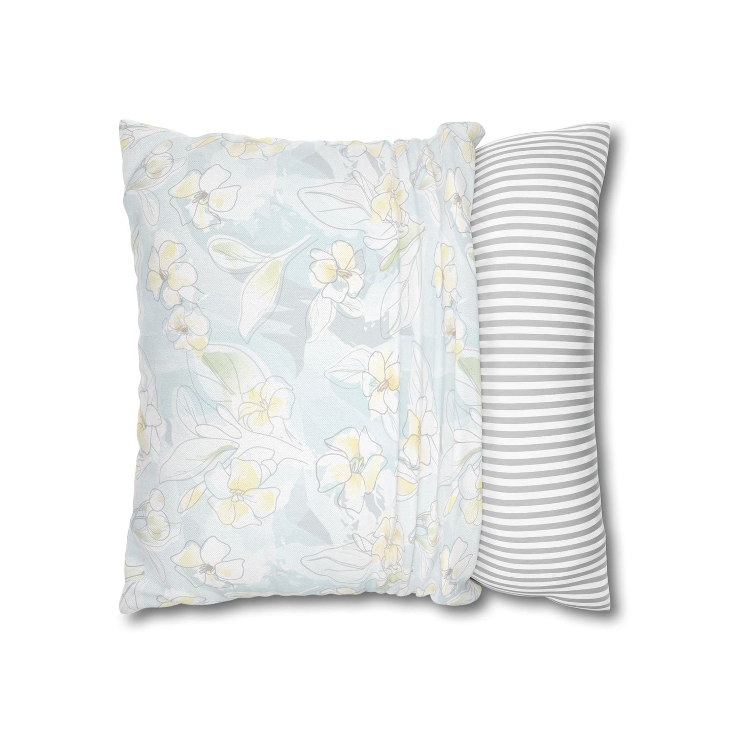 Canvas Throw Pillow Case- Puakenikeni Water Wash
