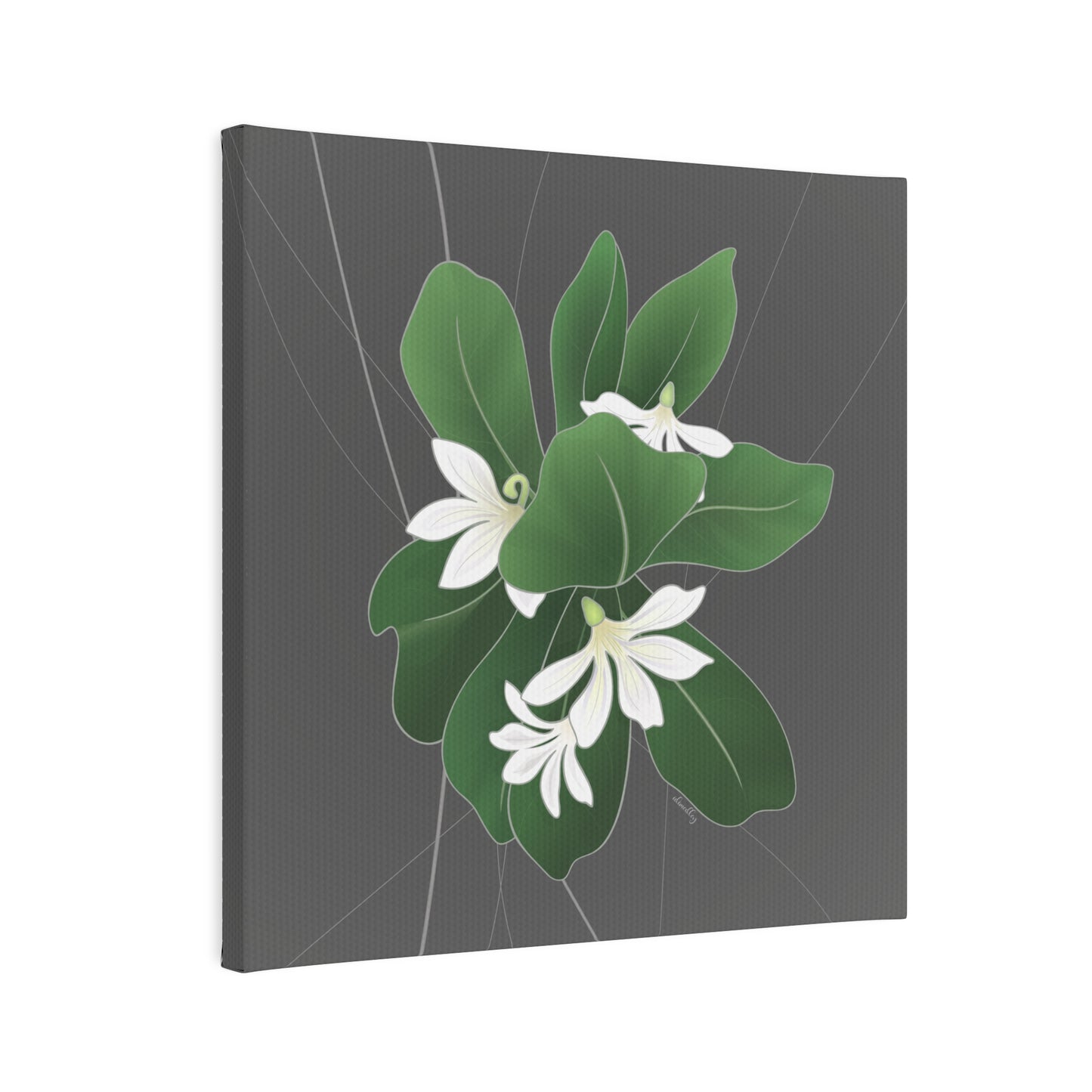 Canvas Photo Tile- Naupaka