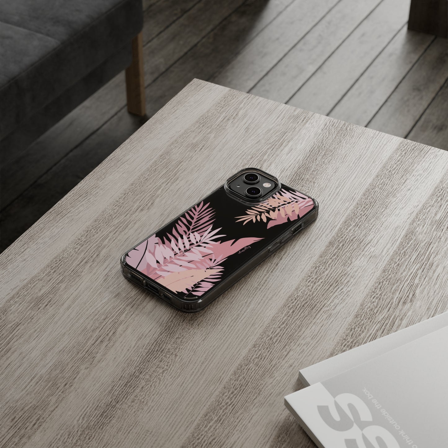 Whispering Leaves (Pink) CLEAR Case