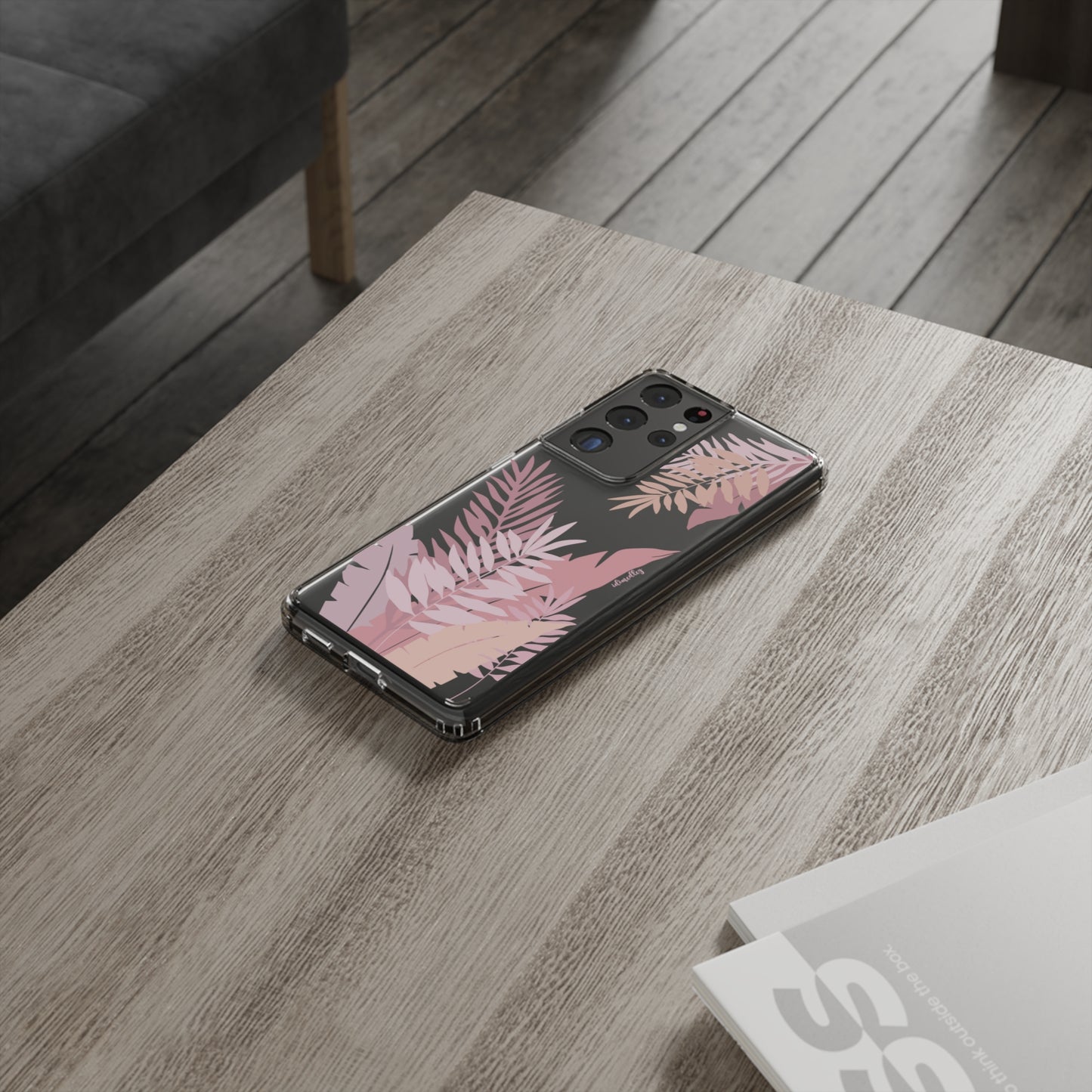 Whispering Leaves (Pink) CLEAR Case