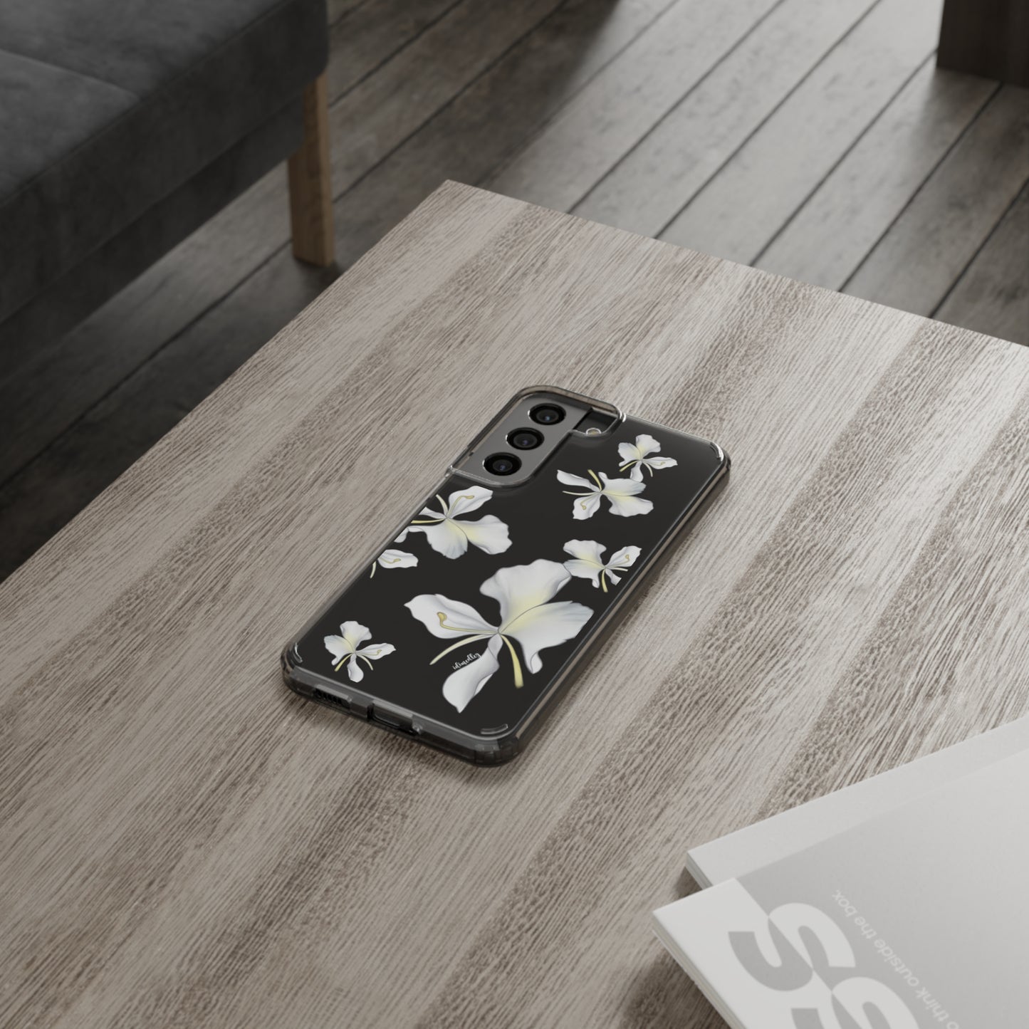 Awapuhi Butterfly Ginger Falling Flowers CLEAR Case
