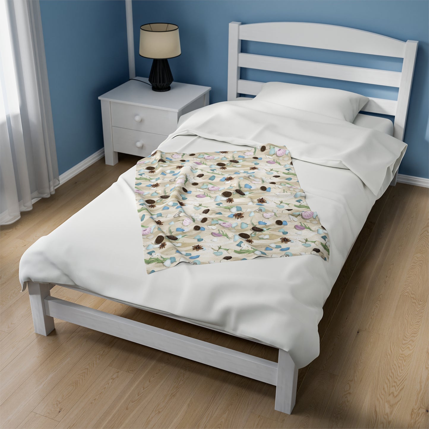 Velveteen Blanket- Hawaiian Sandy Shores