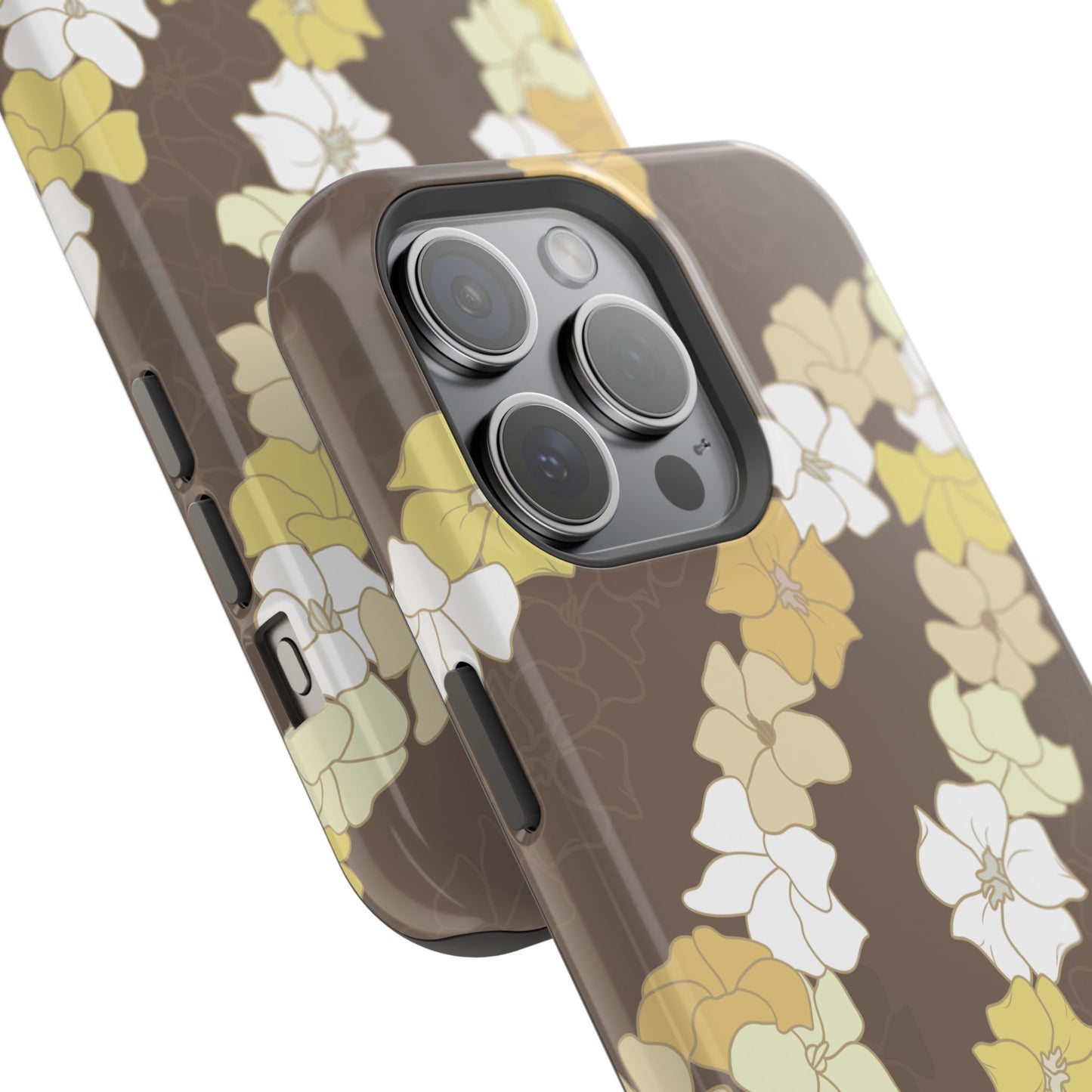 Puakenikeni En Face Flower Leis (Brown)