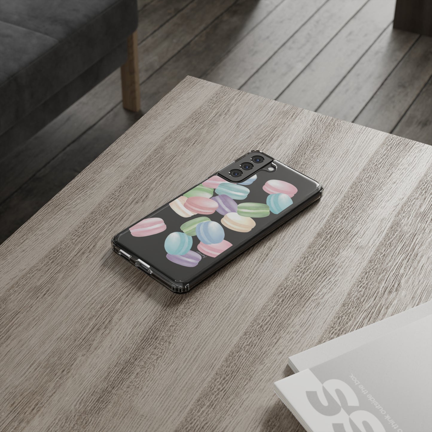 Macaron Rainbows CLEAR Case