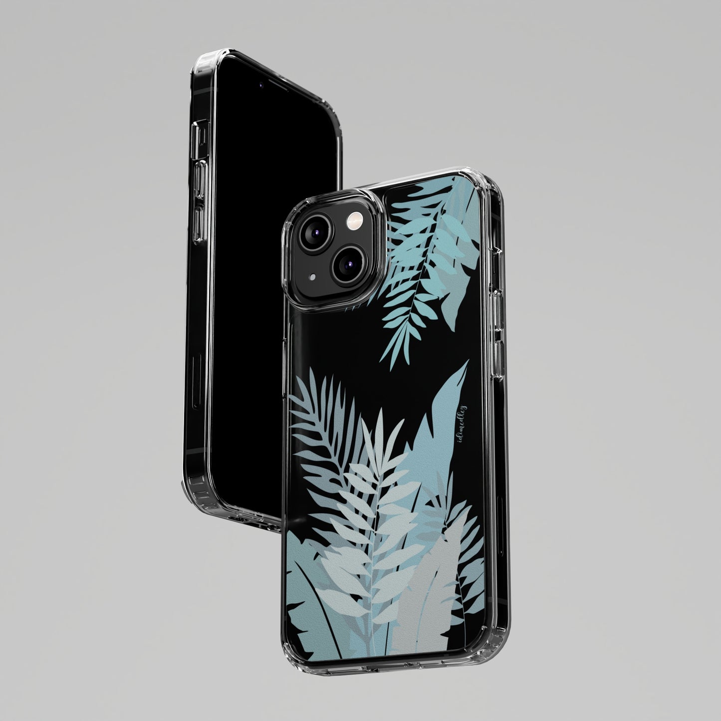 Whispering Leaves (Blue) CLEAR Case