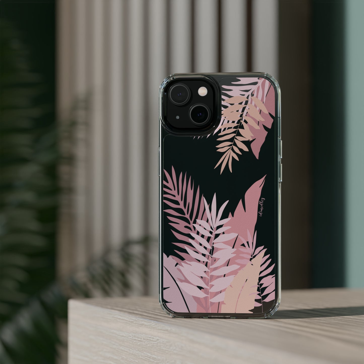 Whispering Leaves (Pink) CLEAR Case