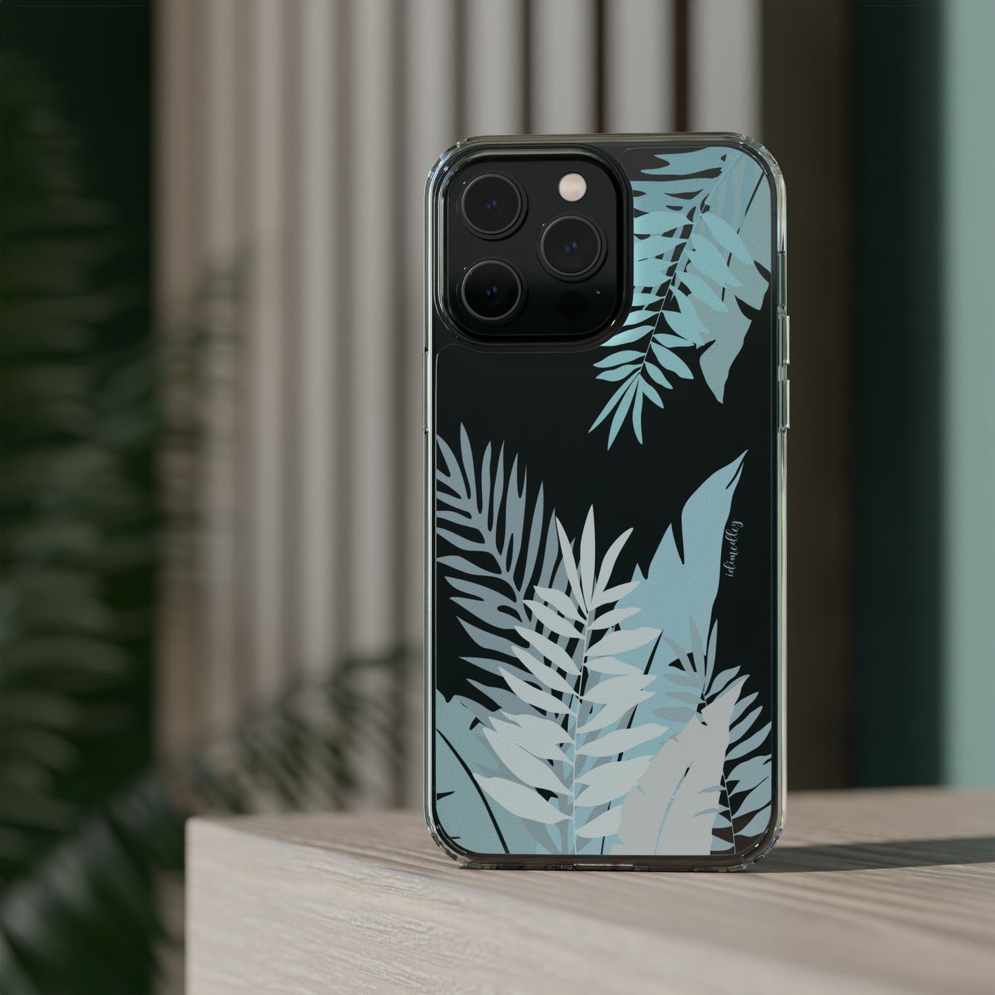 Whispering Leaves (Blue) CLEAR Case