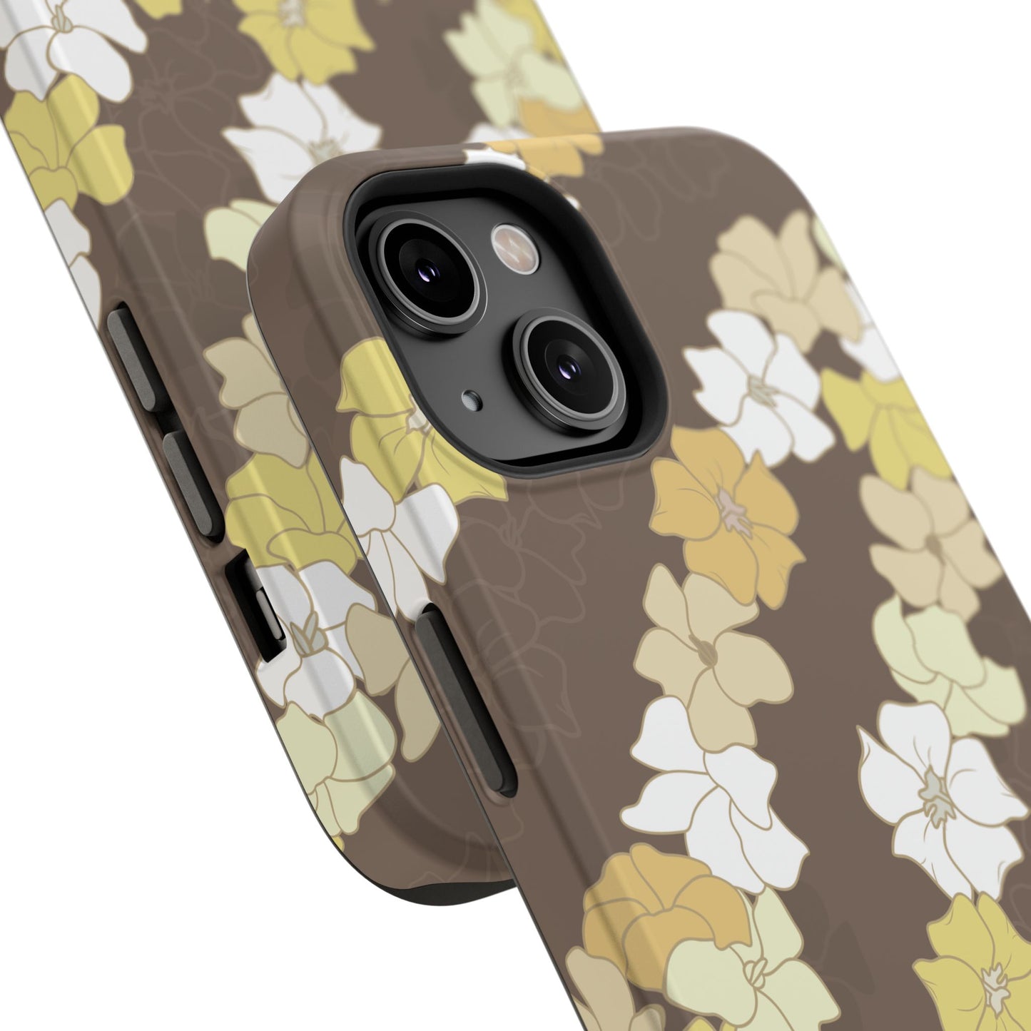 Puakenikeni En Face Flower Leis (Brown)