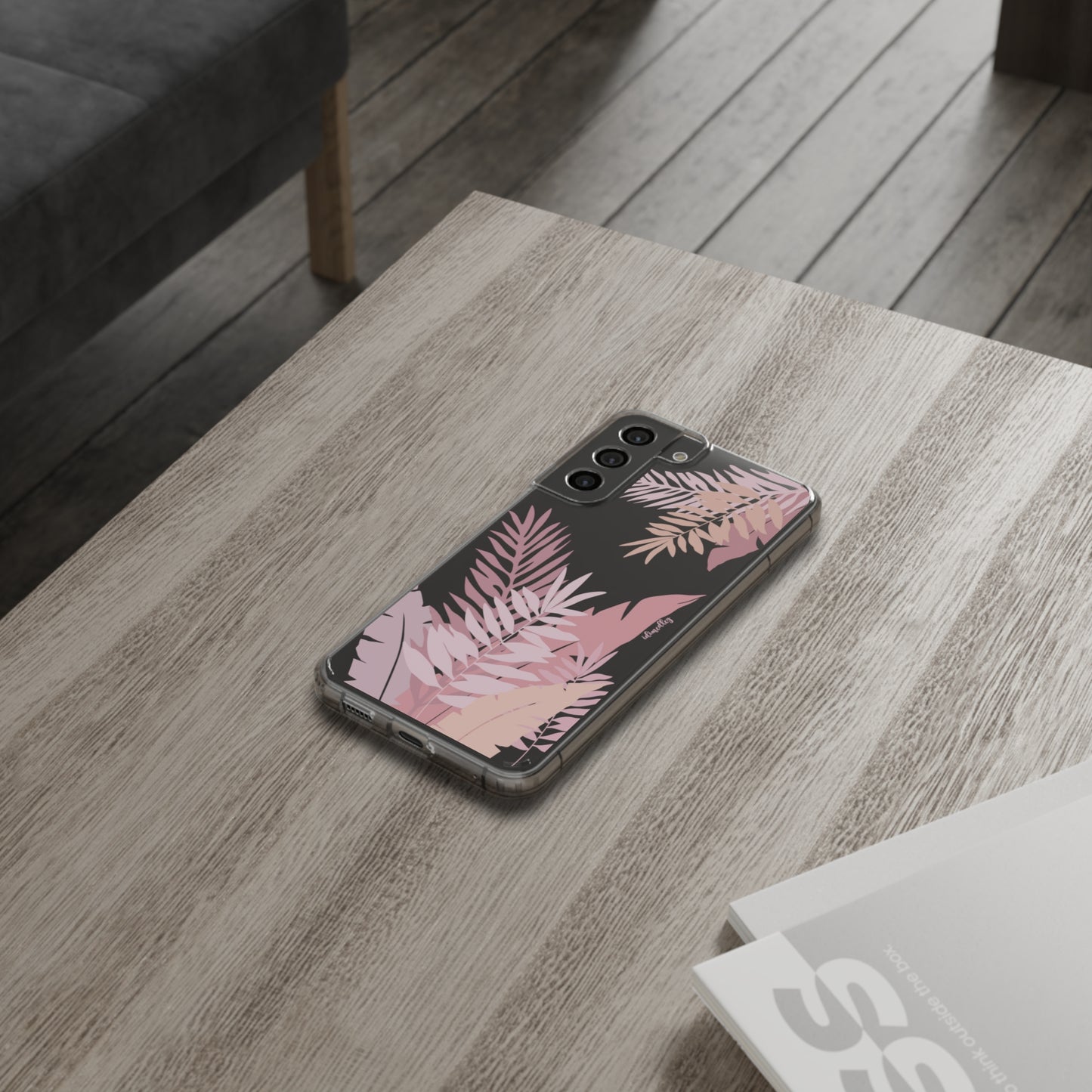 Whispering Leaves (Pink) CLEAR Case