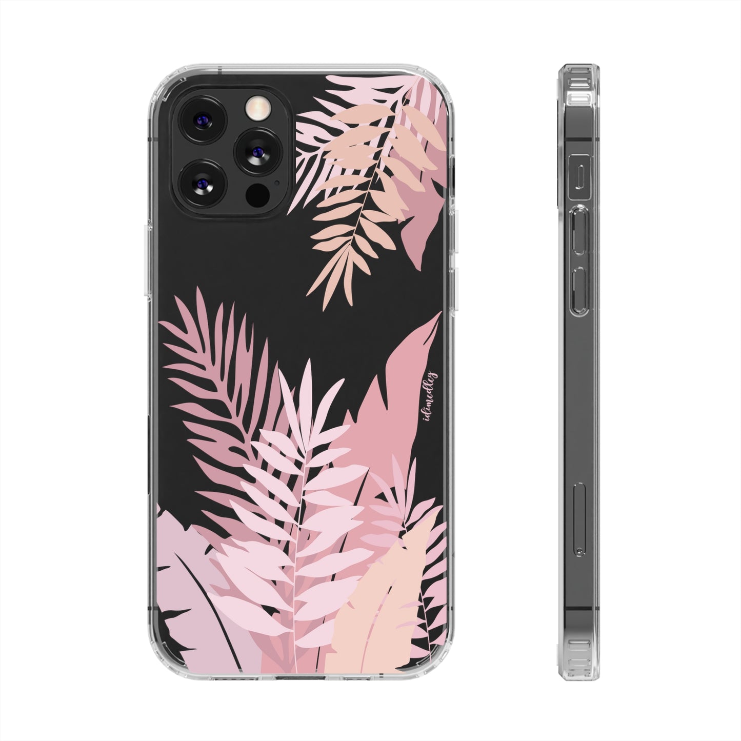 Whispering Leaves (Pink) CLEAR Case