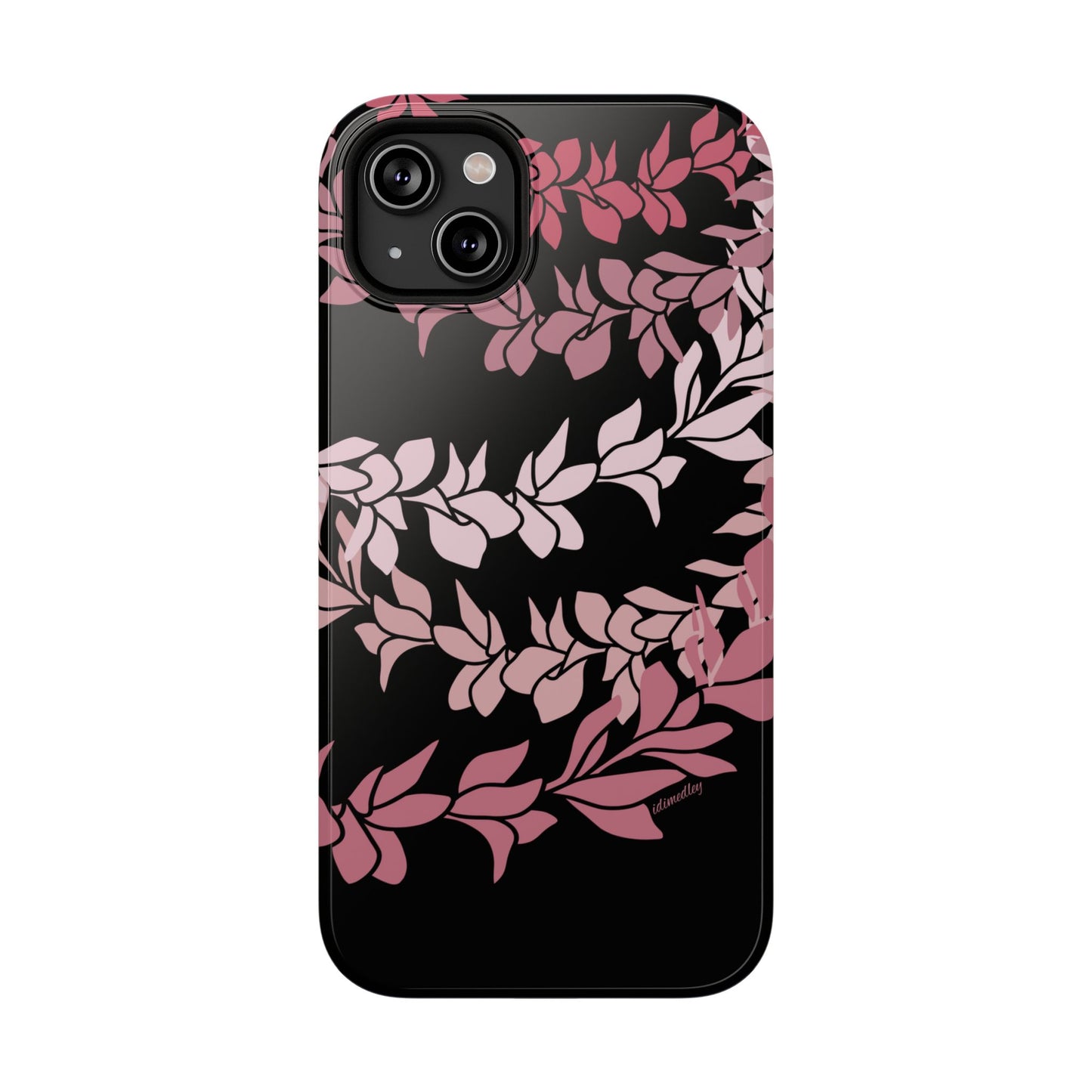 Plumeria Leis in Color Me Pinks (Black)