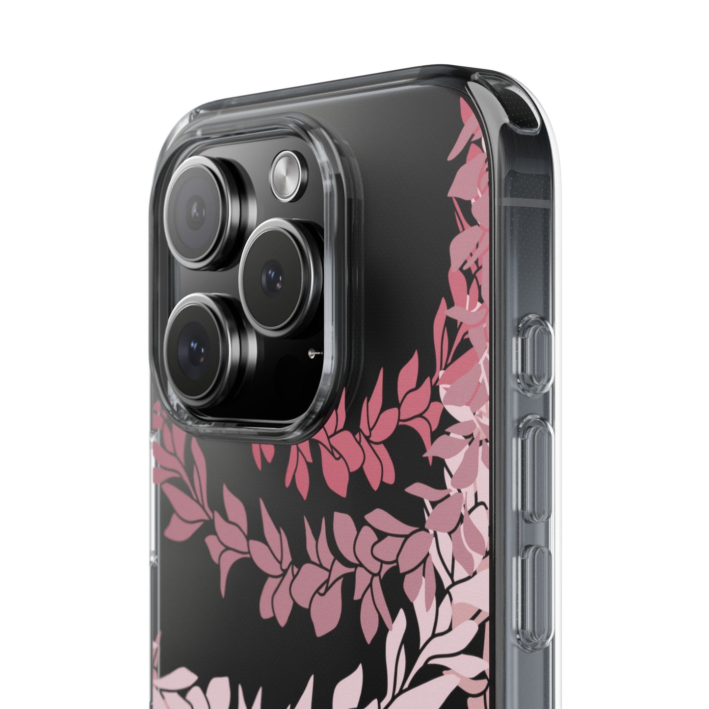 Plumeria Lei in Color Me Pinks CLEAR Case