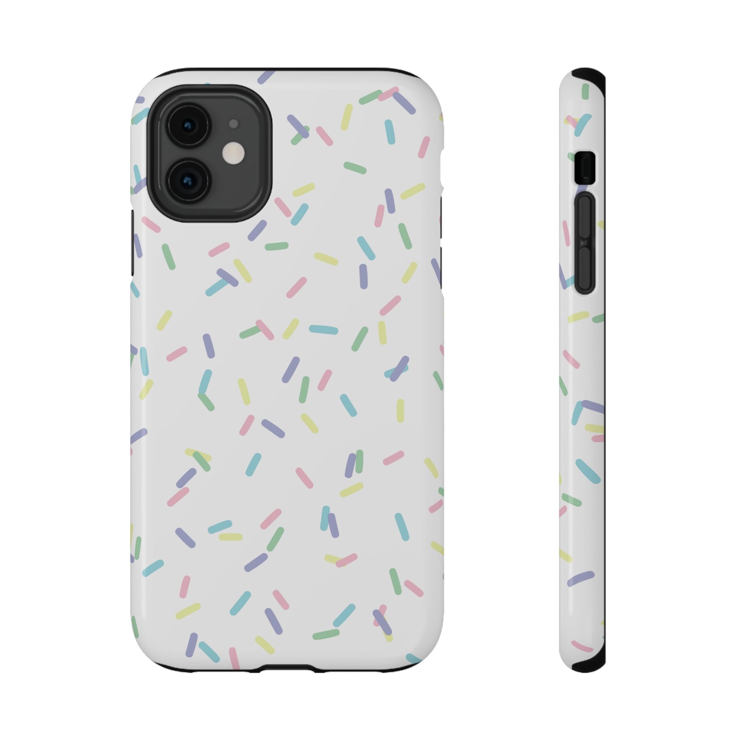 Sprinkles (Pastel Rainbow on White)