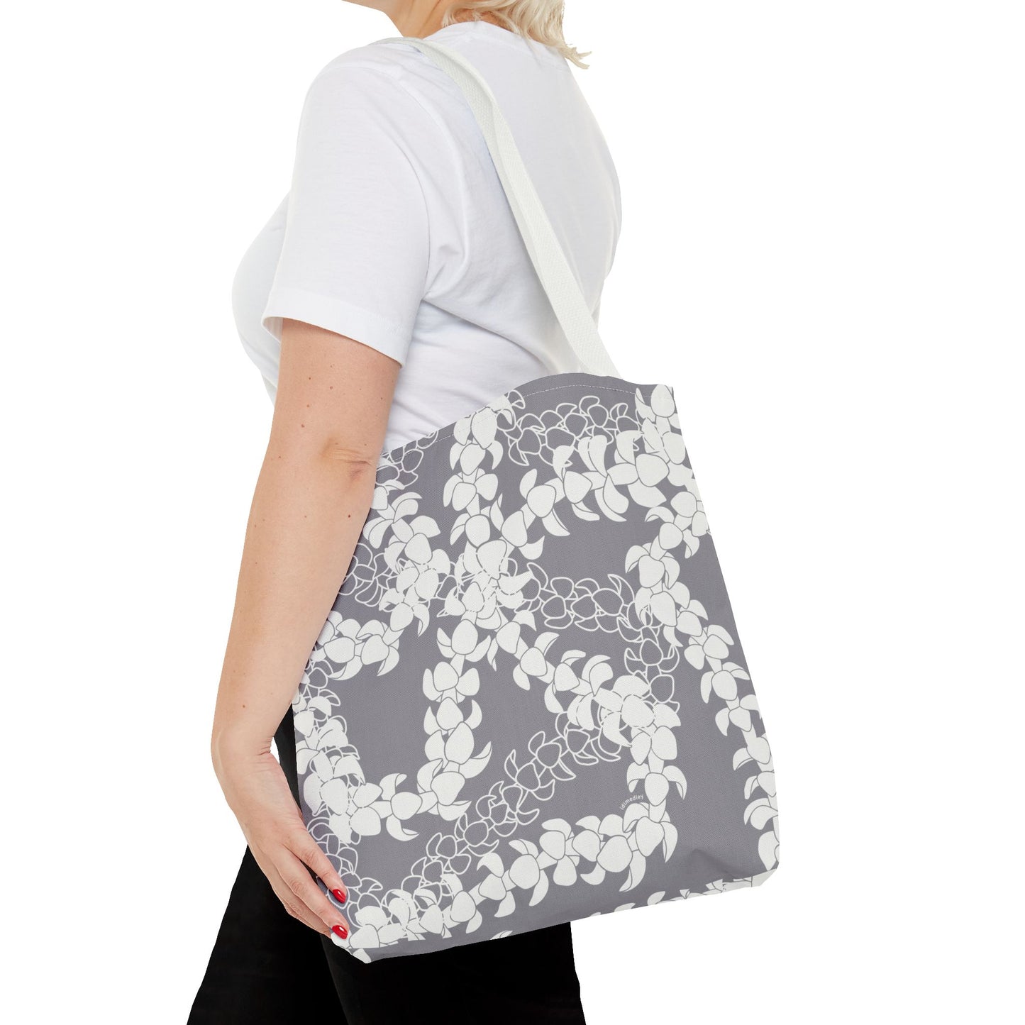 Tote Bag- Puakenikeni Curvilinear Lei (Poi-ish)