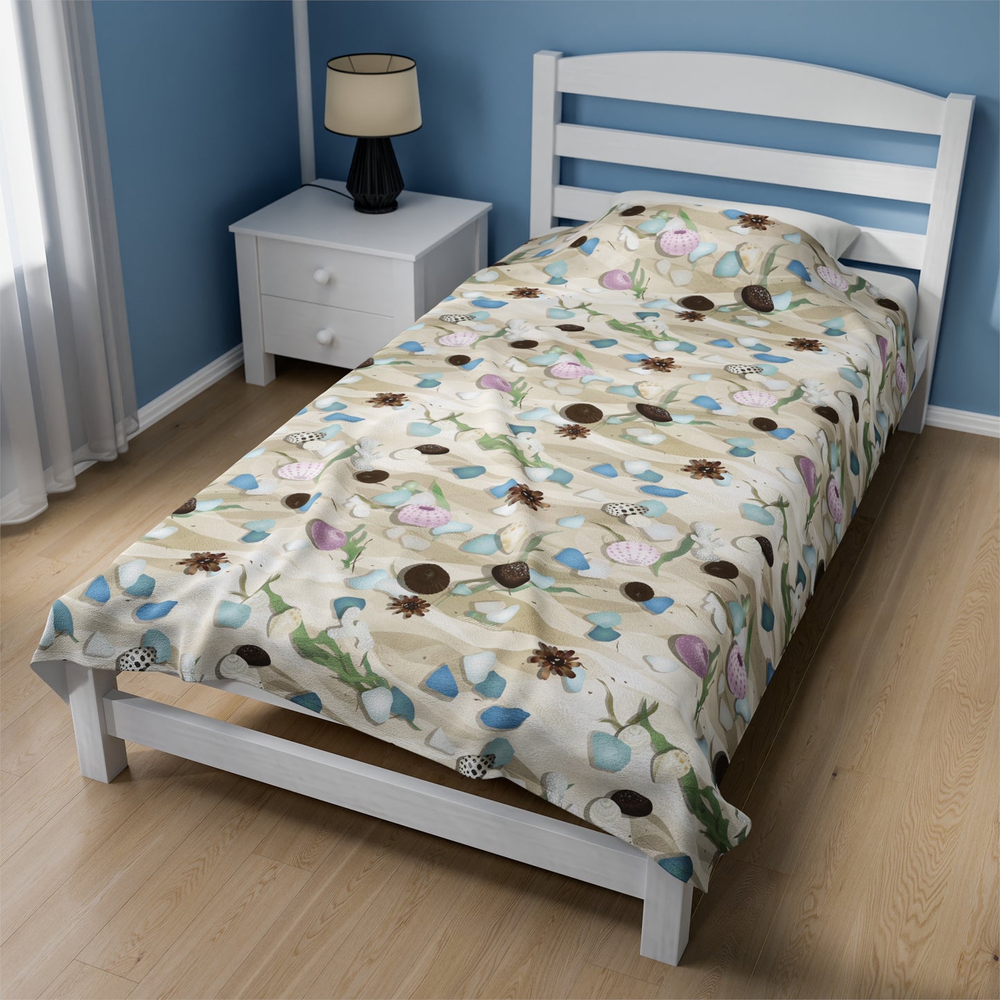 Velveteen Blanket- Hawaiian Sandy Shores
