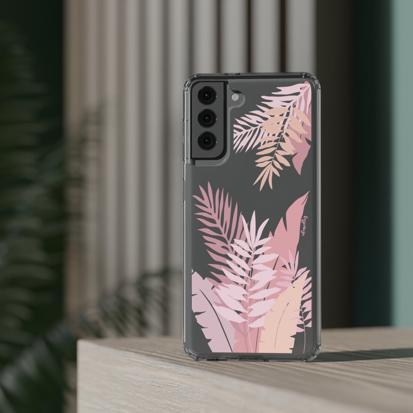 Whispering Leaves (Pink) CLEAR Case