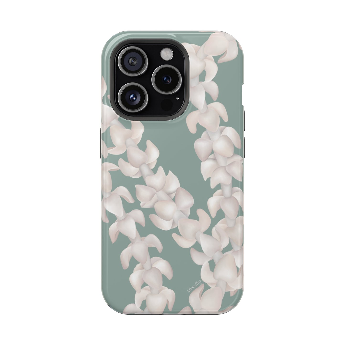 Puakenikeni Lei Blushing (Light Green)