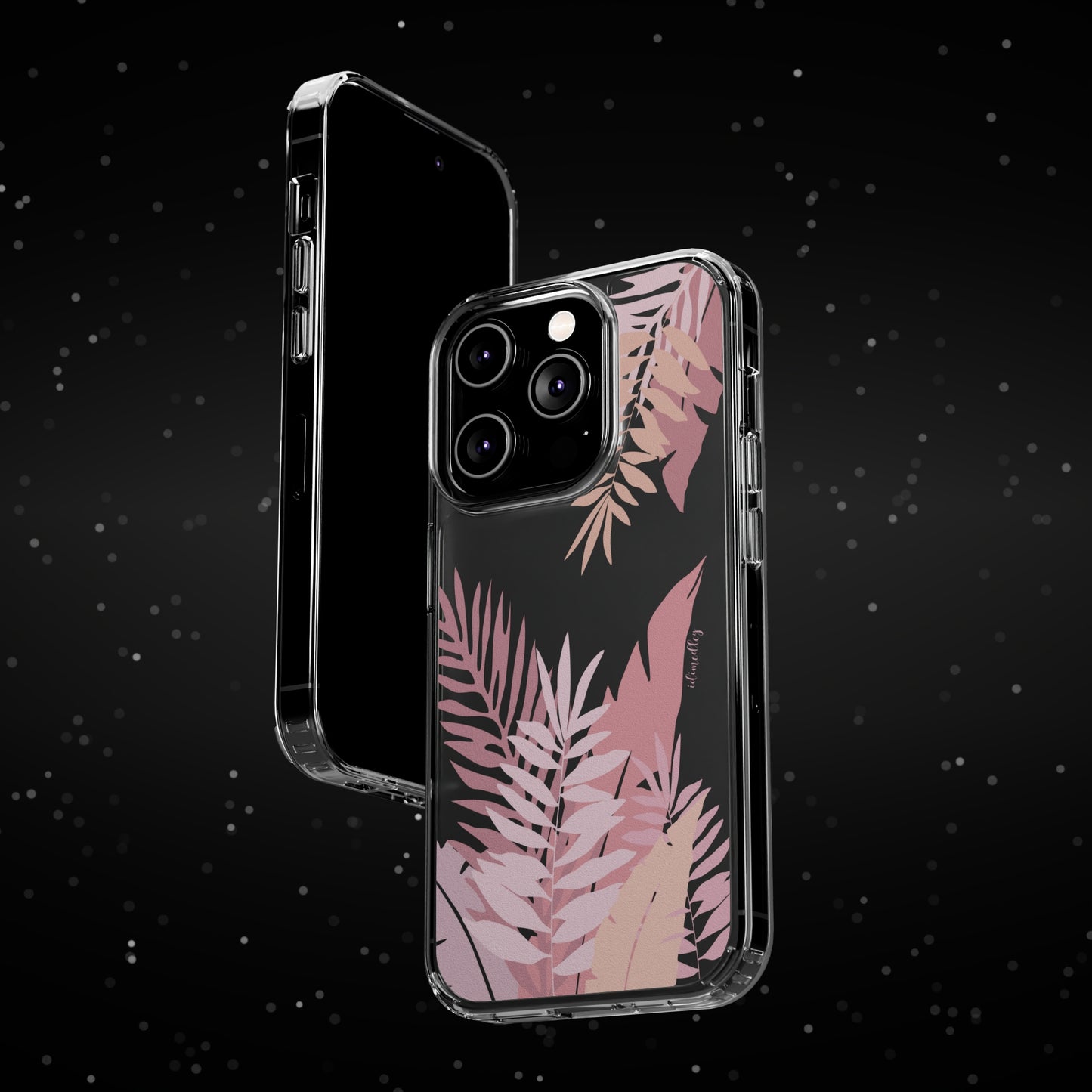 Whispering Leaves (Pink) CLEAR Case