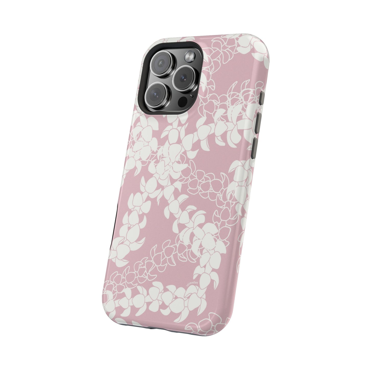 Puakenikeni Curvilinear Lei (Rosey Pink), MAGSAFE