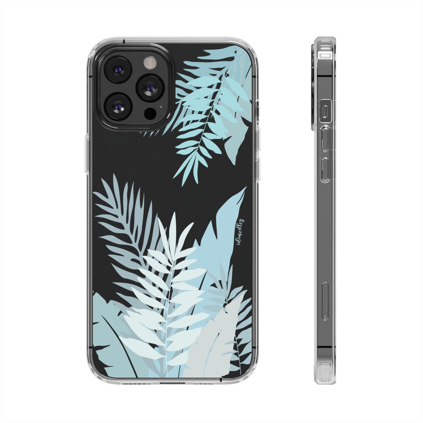 Whispering Leaves (Blue) CLEAR Case