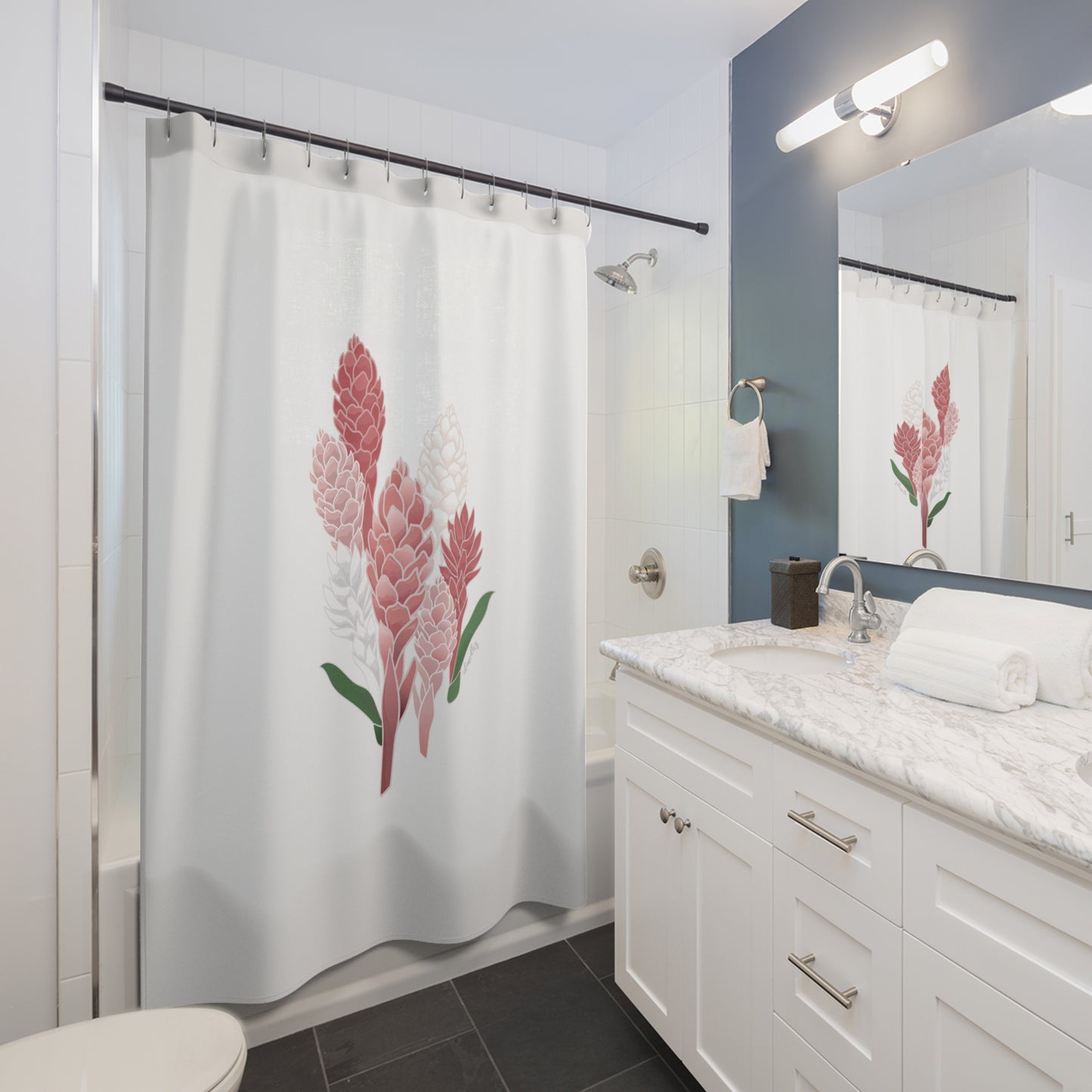 Shower Curtain- Hawaiian Ginger Cluster