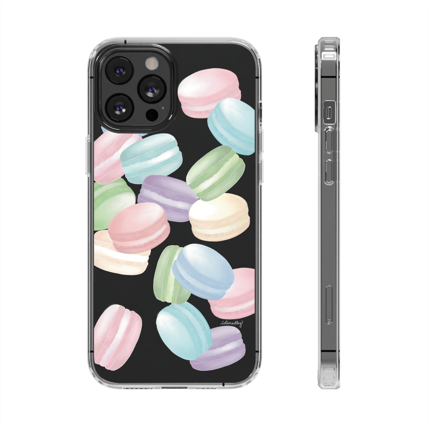 Macaron Rainbows CLEAR Case