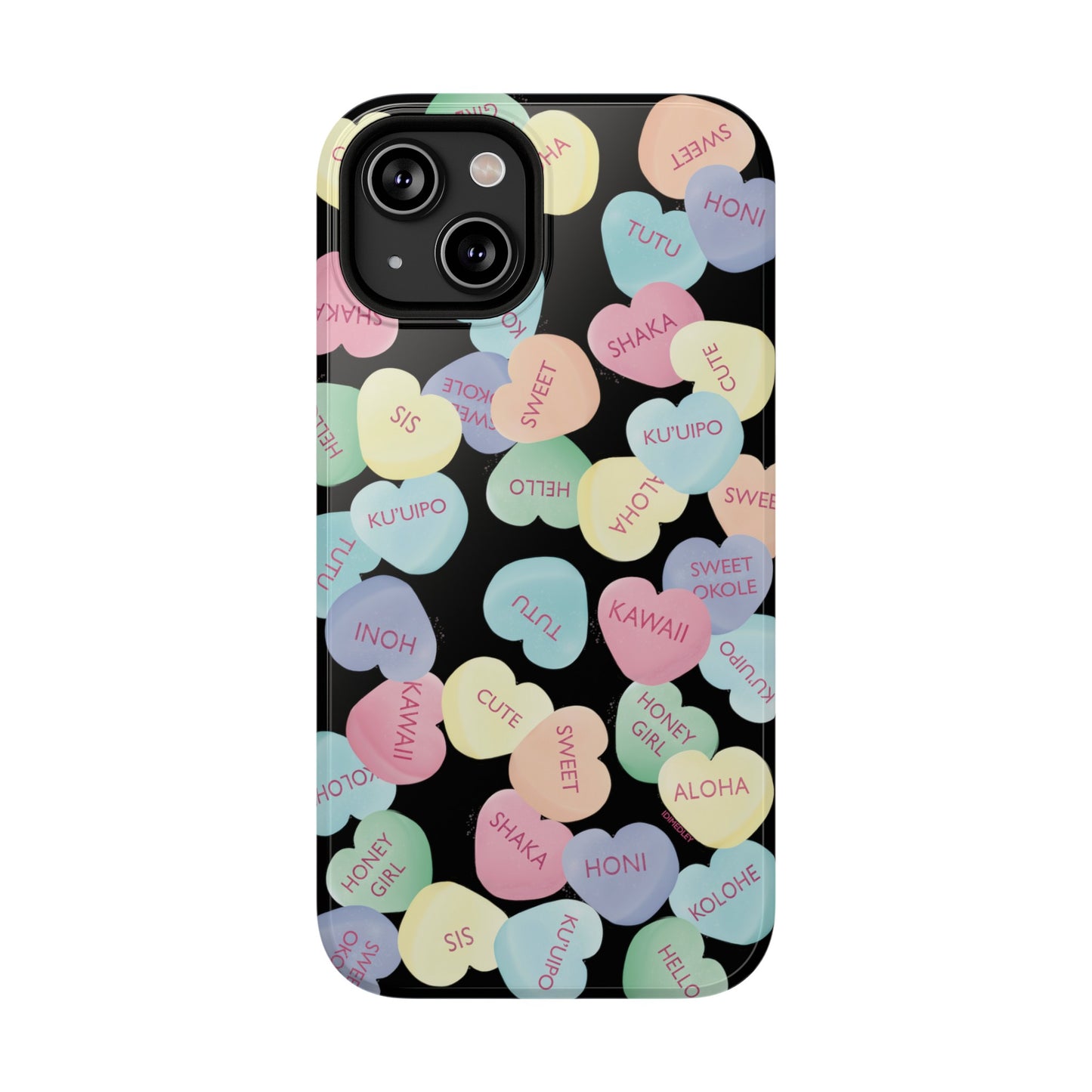 Candy Conversation Hearts Hawaii Style (Black)
