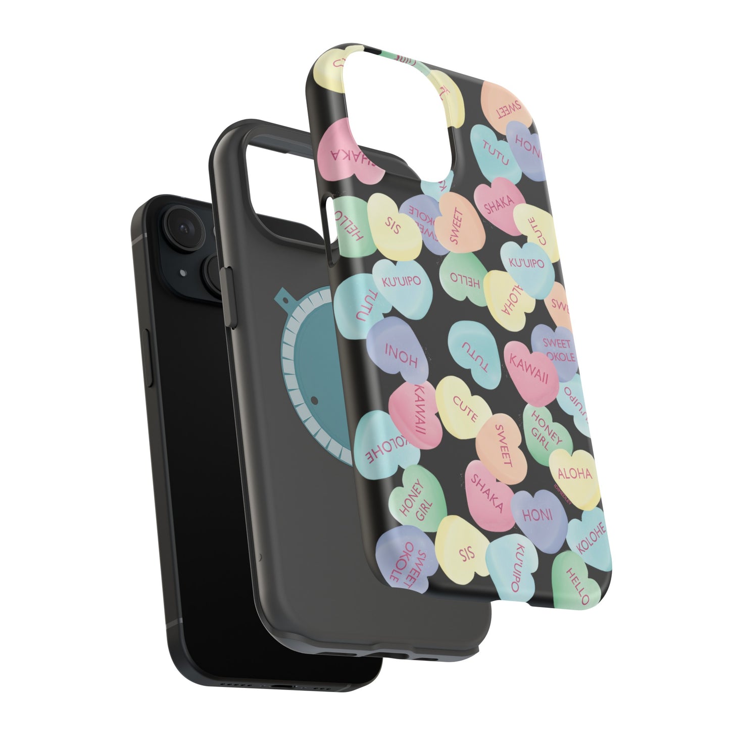 Candy Conversation Hearts Hawaii Style (Black)