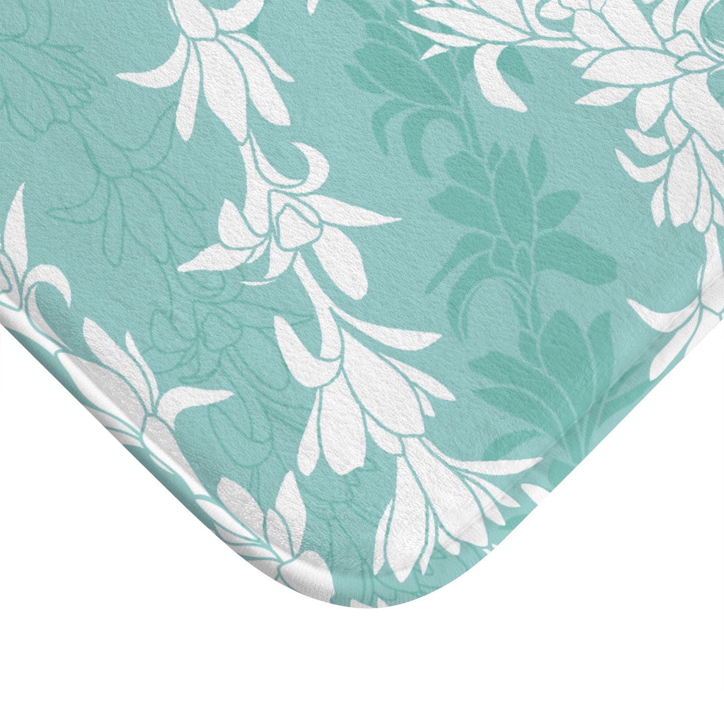 Bath Mat- Tuberoses for Nohea (Seafoam)