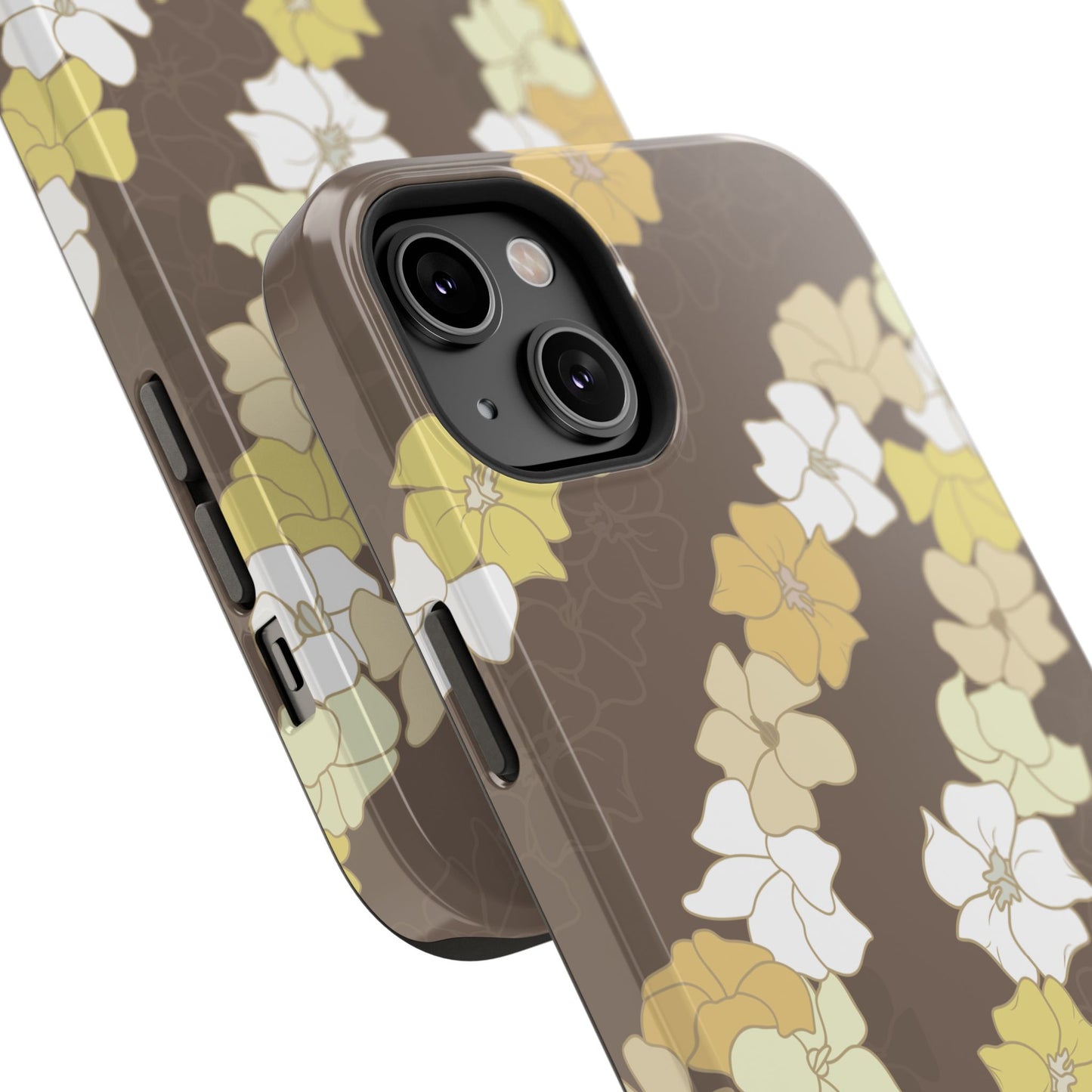 Puakenikeni En Face Flower Leis (Brown)