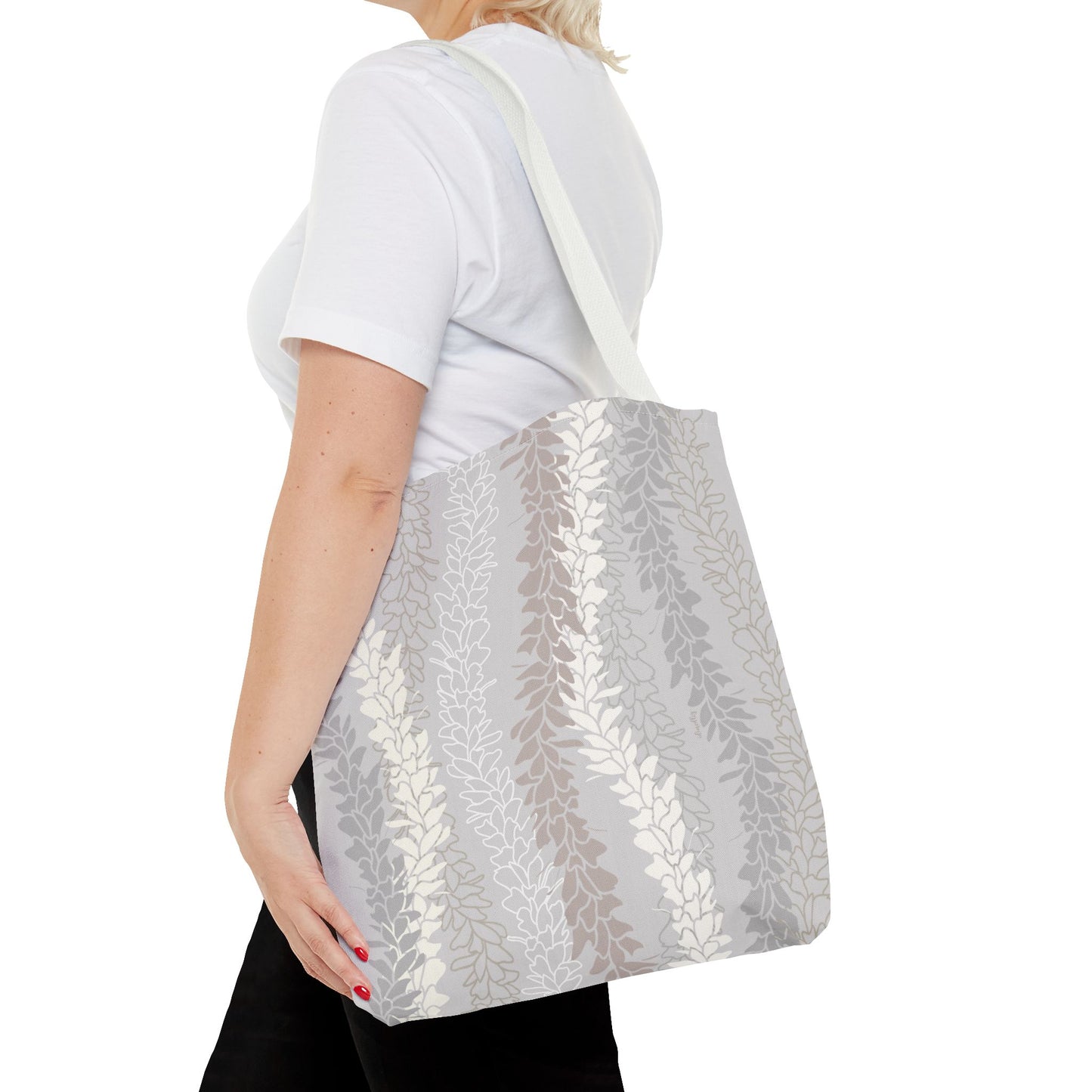 Tote bag- White Ginger Kisses (Gray)