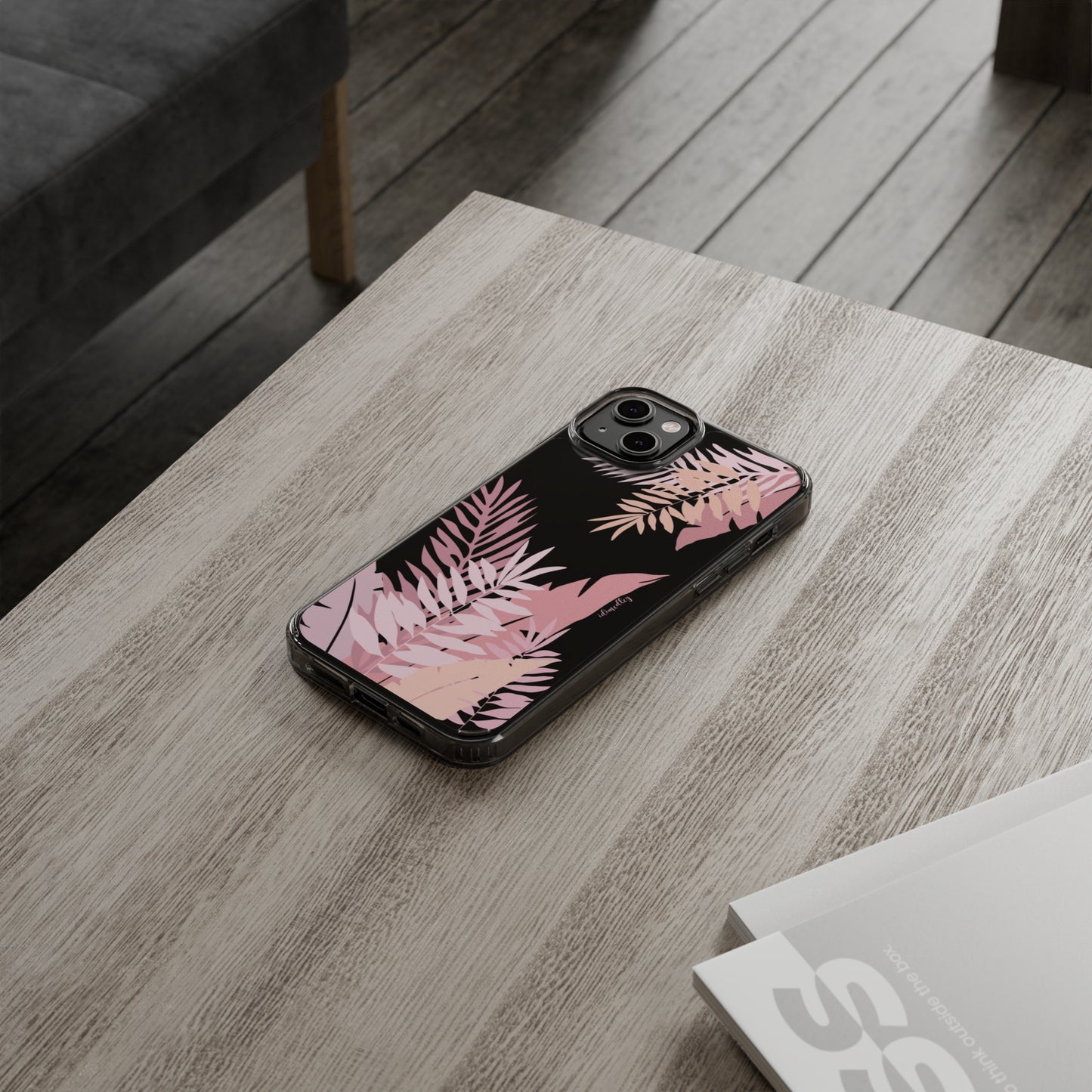 Whispering Leaves (Pink) CLEAR Case