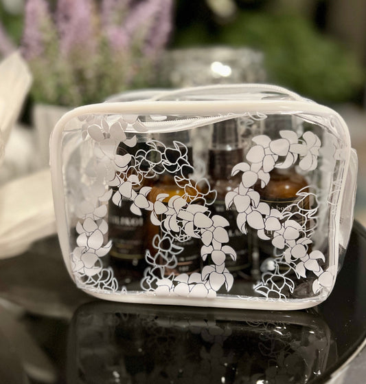 Puakenikeni Curvilinear Lei Clear Pouch