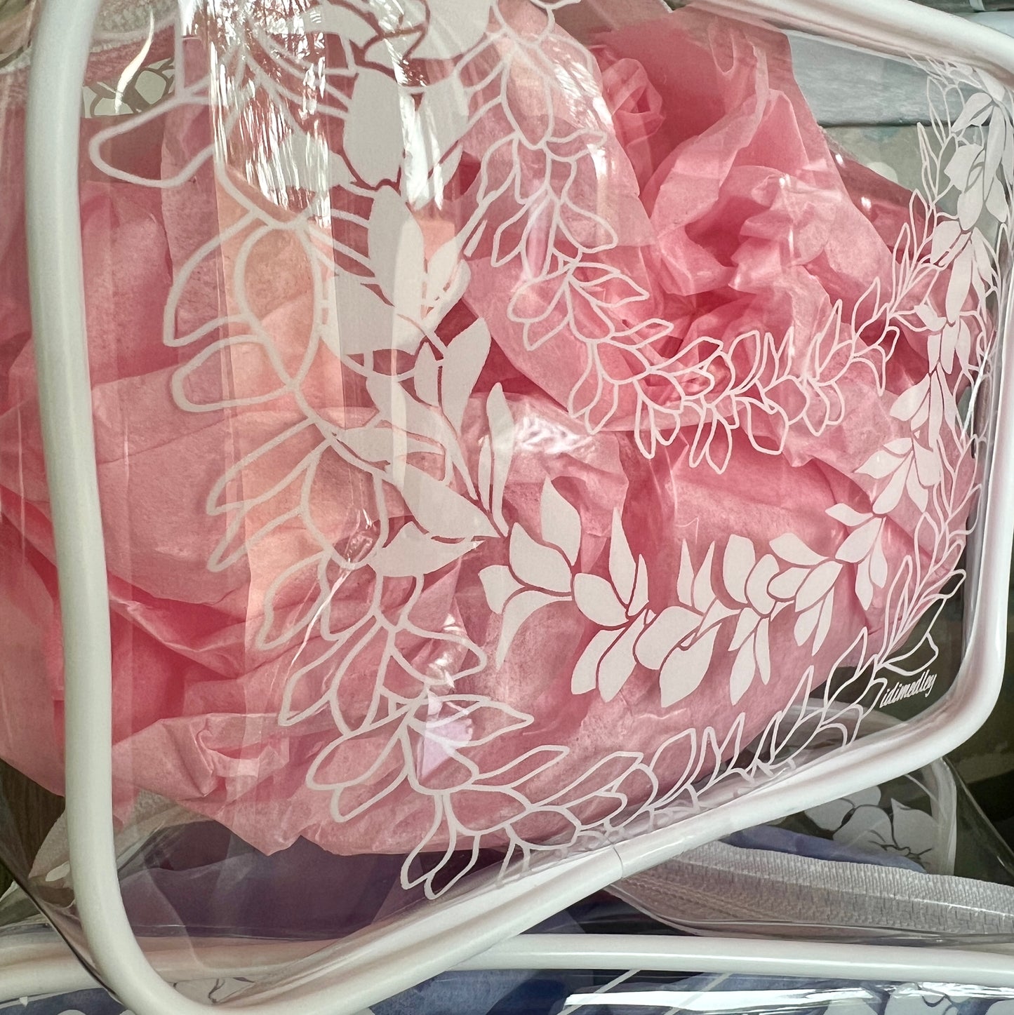 Plumeria Lei Clear Pouch Plumeria