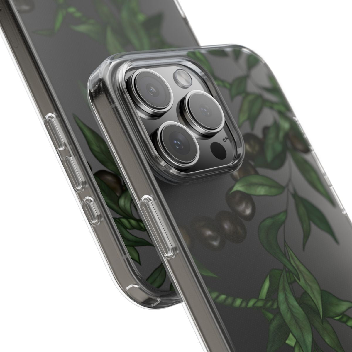 Kukui Nut, Maile and Ti Leaf Lei CLEAR Case