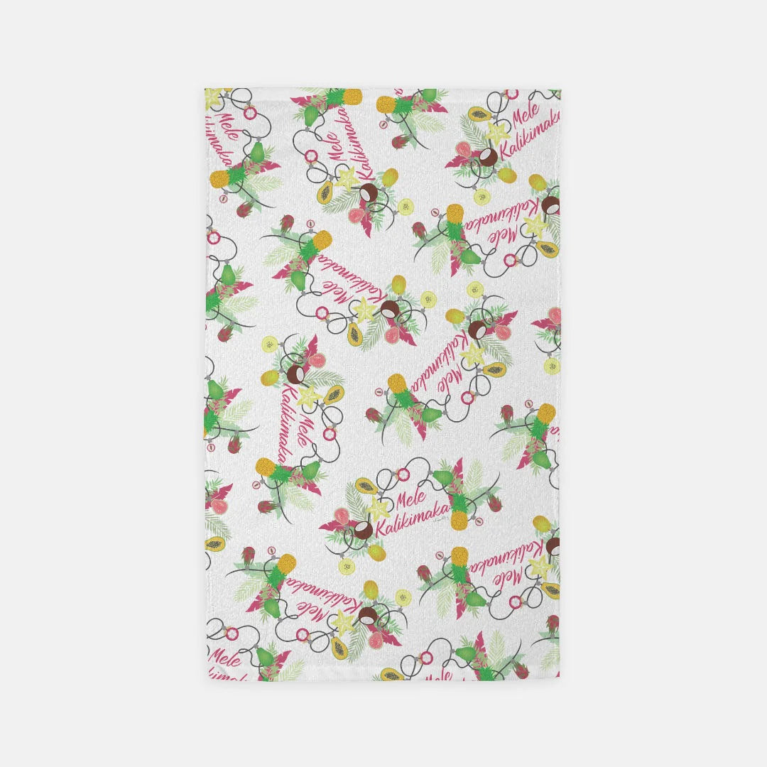 Mele Kalikimaka Microfiber Dish Towel