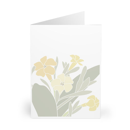 Notecards (1, 5, 10 or 25 Pack)- Puakenikeni Flower Cluster