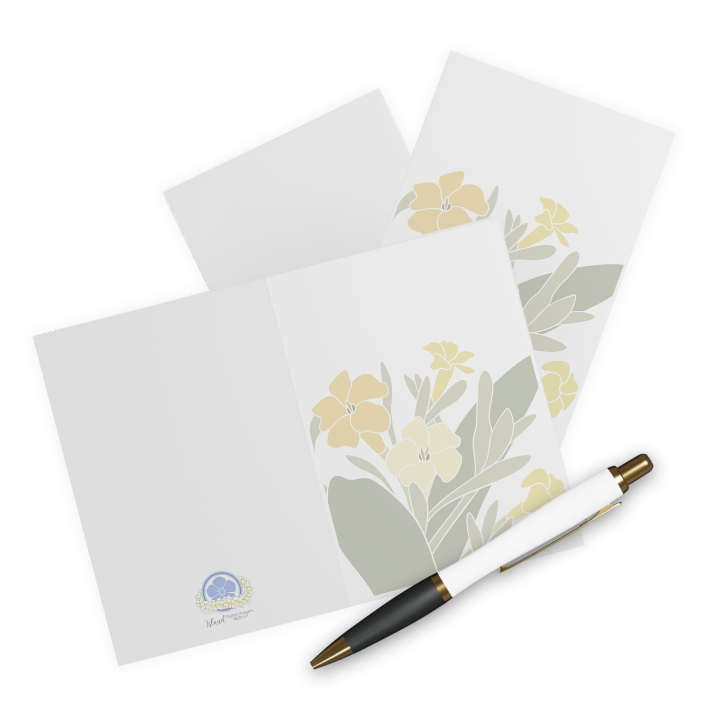 Notecards (1, 5, 10 or 25 Pack)- Puakenikeni Flower Cluster