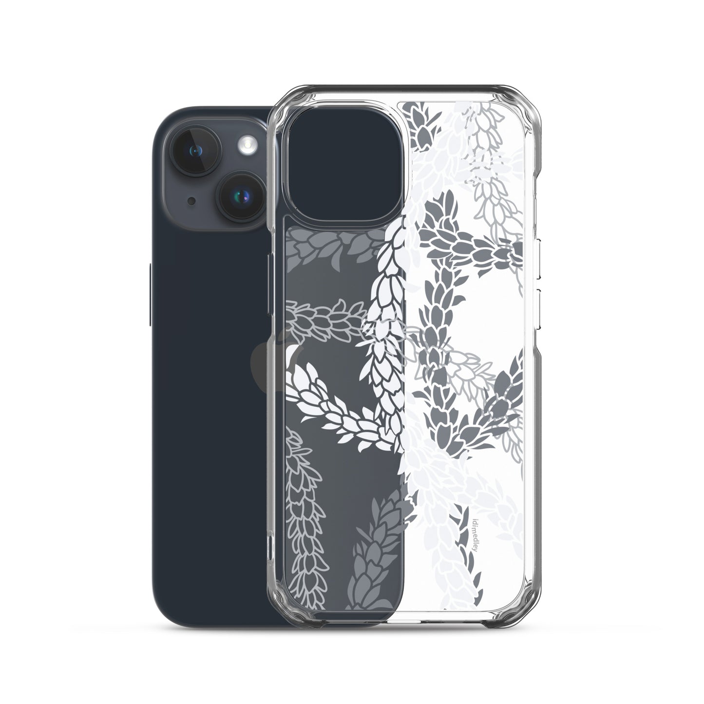 Pikake Wishes CLEAR case, iPhone 15