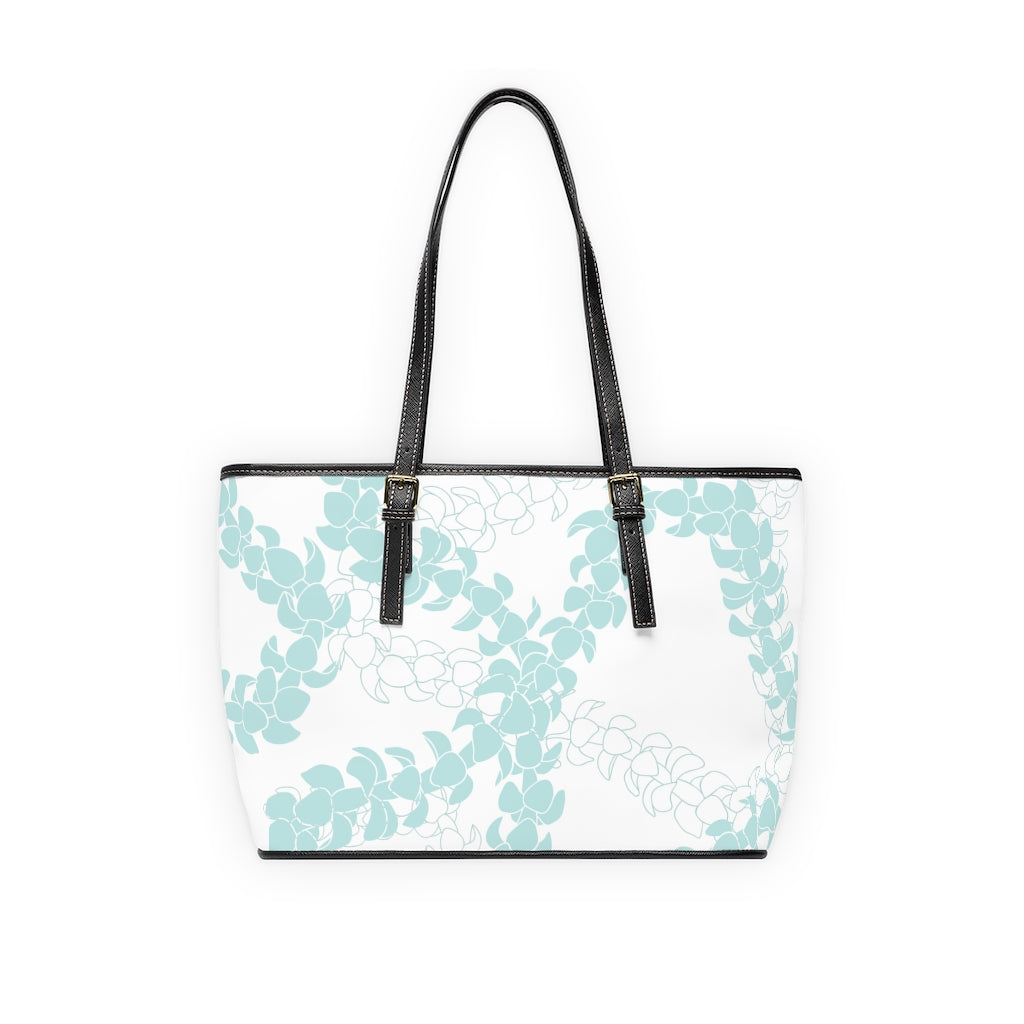 Shoulder Bag- Puakenikeni Curvilinear Lei (Turquiose Splash)